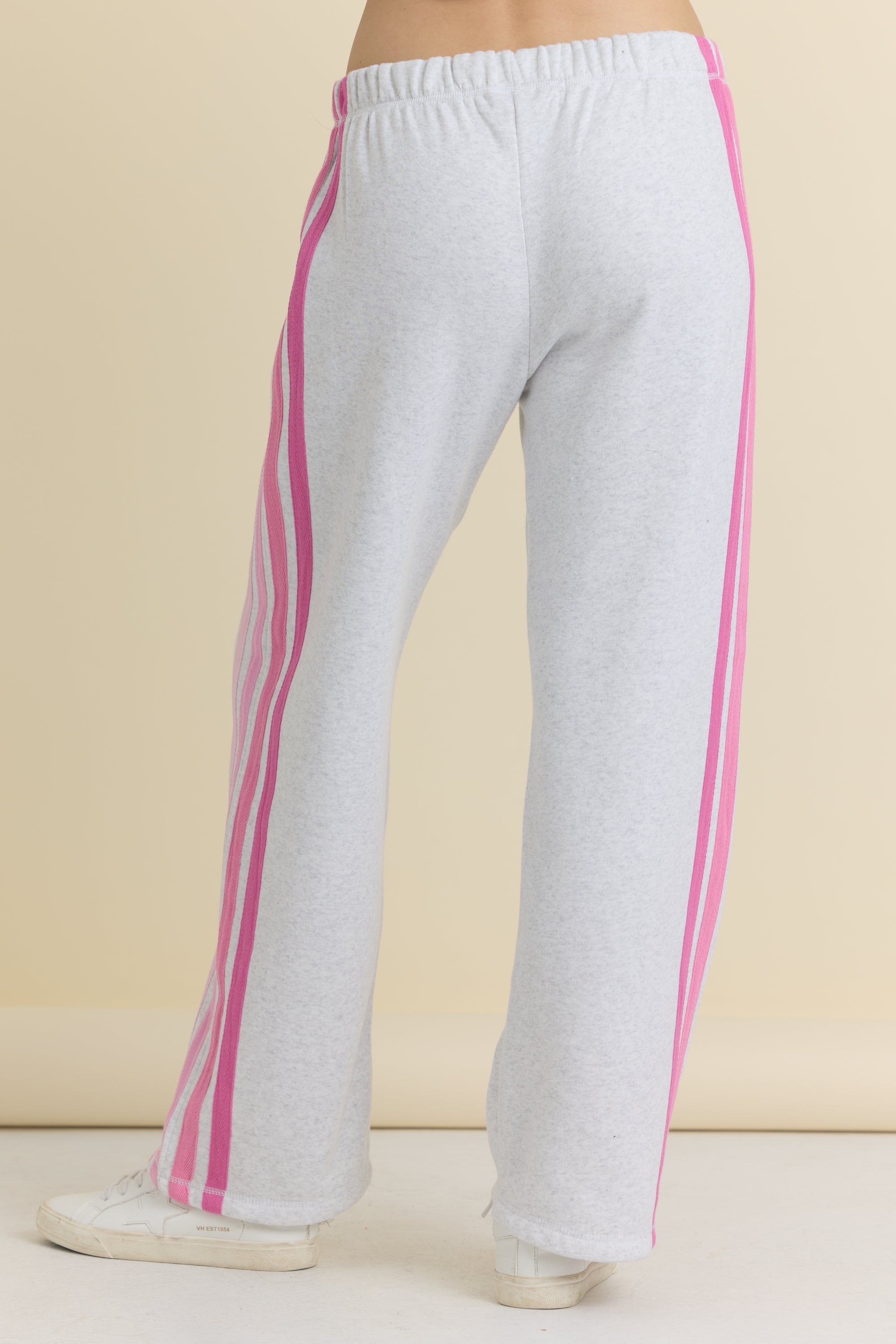 Wide Leg Pant with Twill Tape Stripe