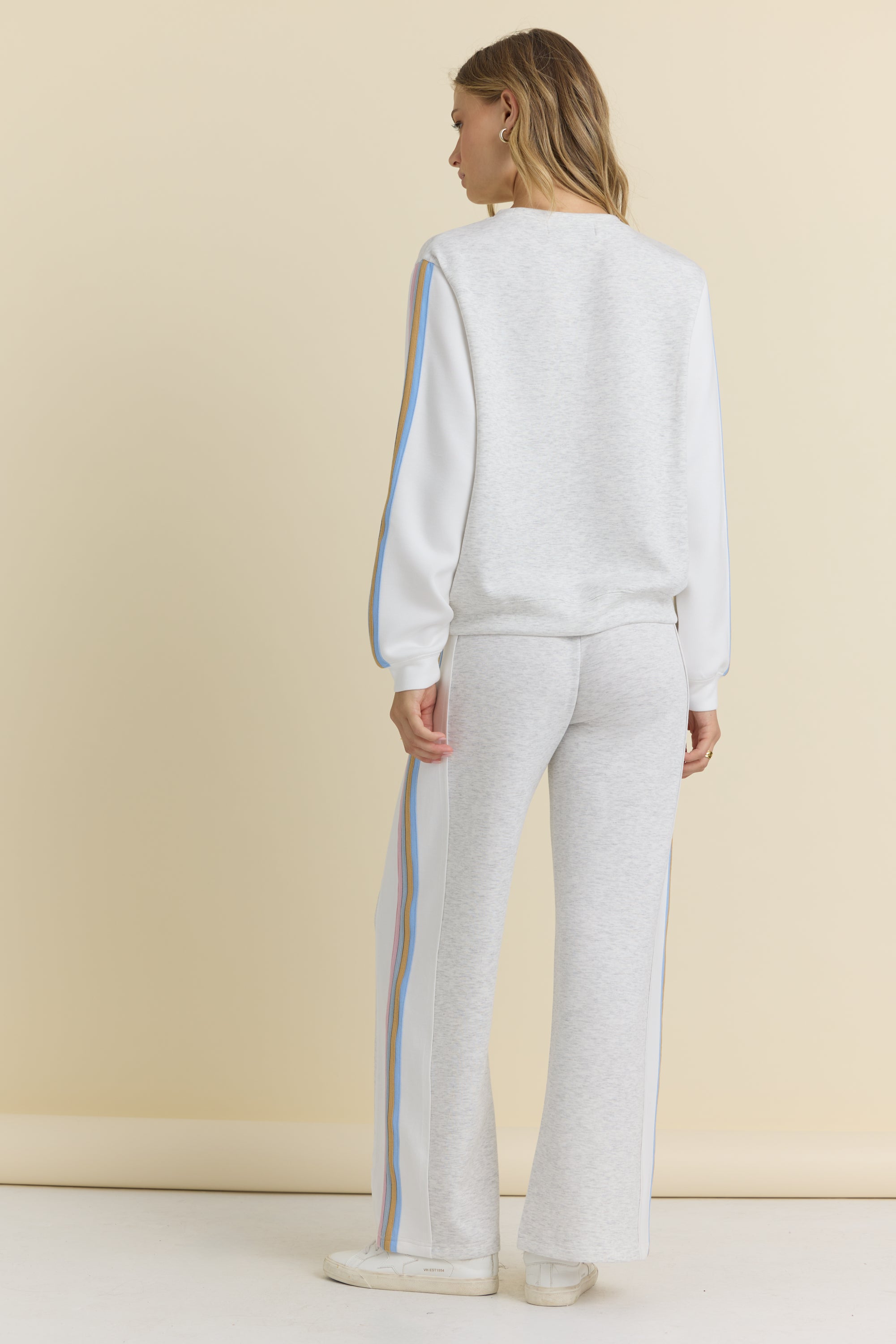 Striped Cloud Crewneck