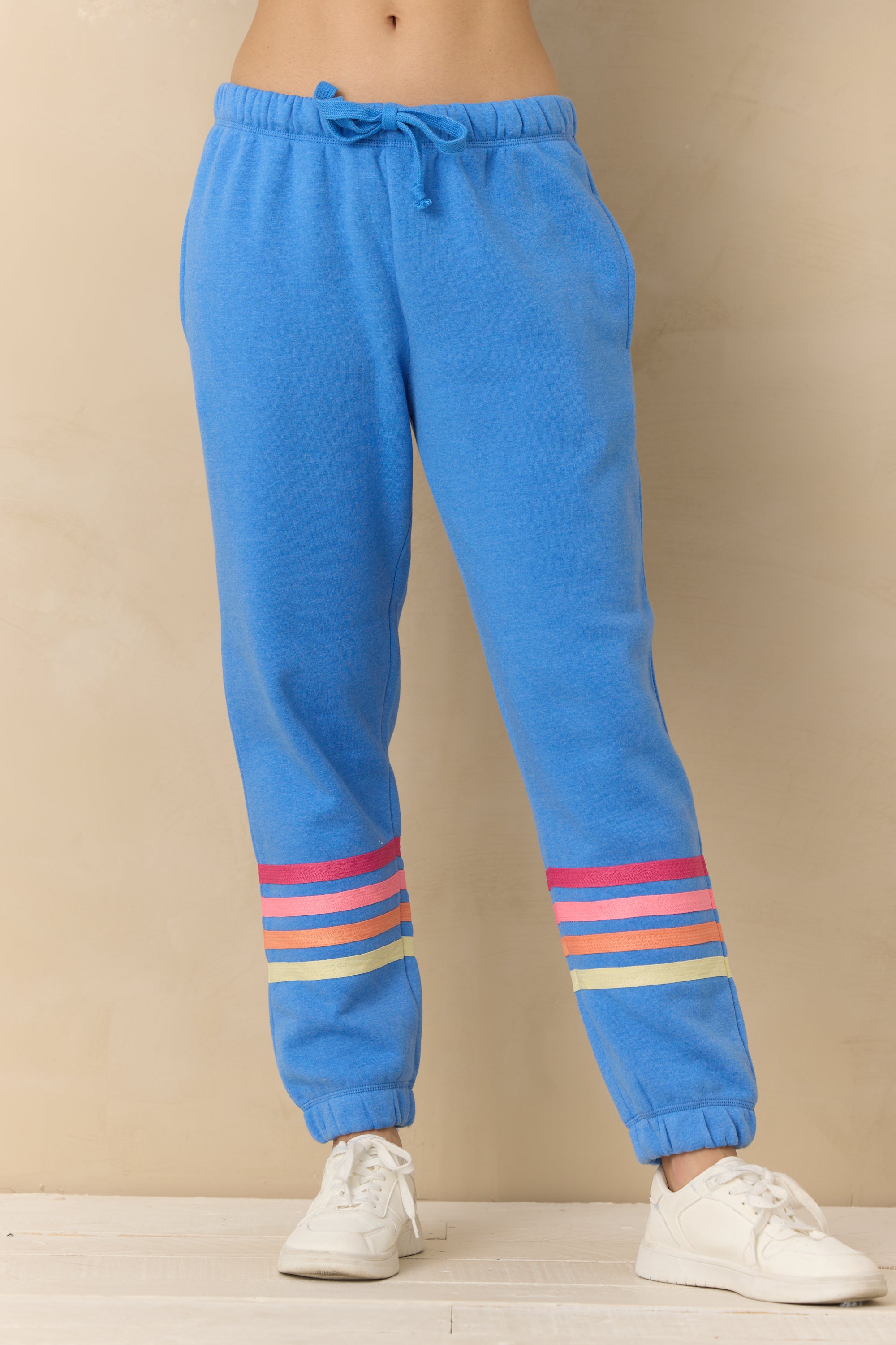Stripe Heather Fleece Jogger