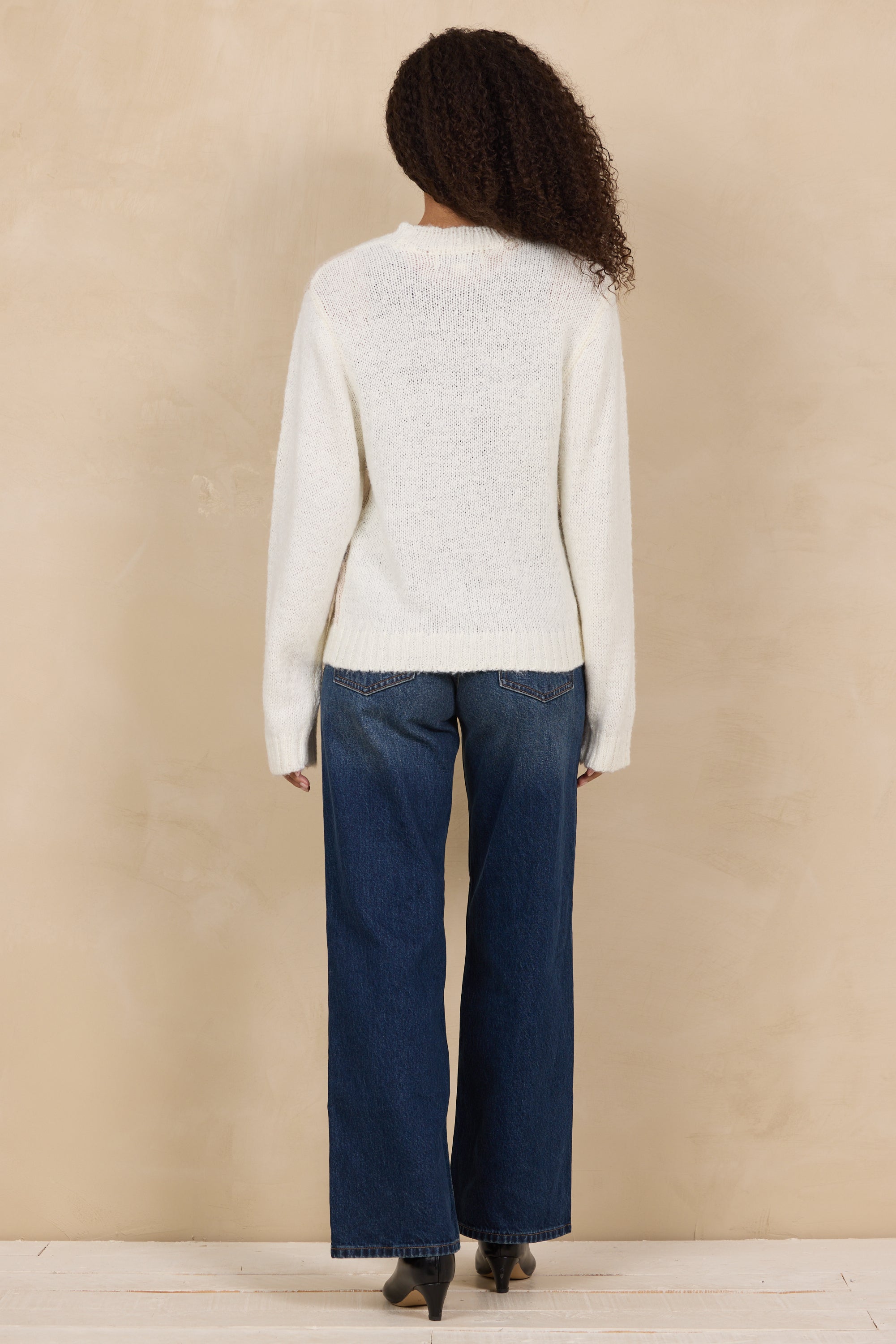 Argyle Intarsia Crew Sweater