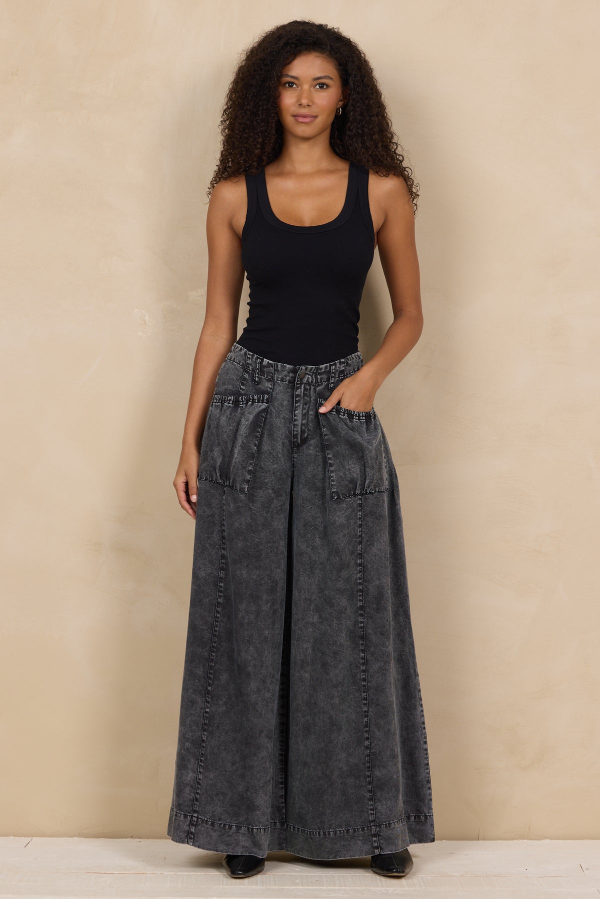 Tencel Ultra Wide Leg Pant