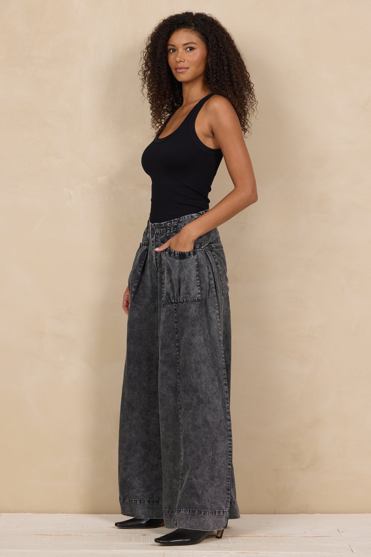 Tencel Ultra Wide Leg Pant