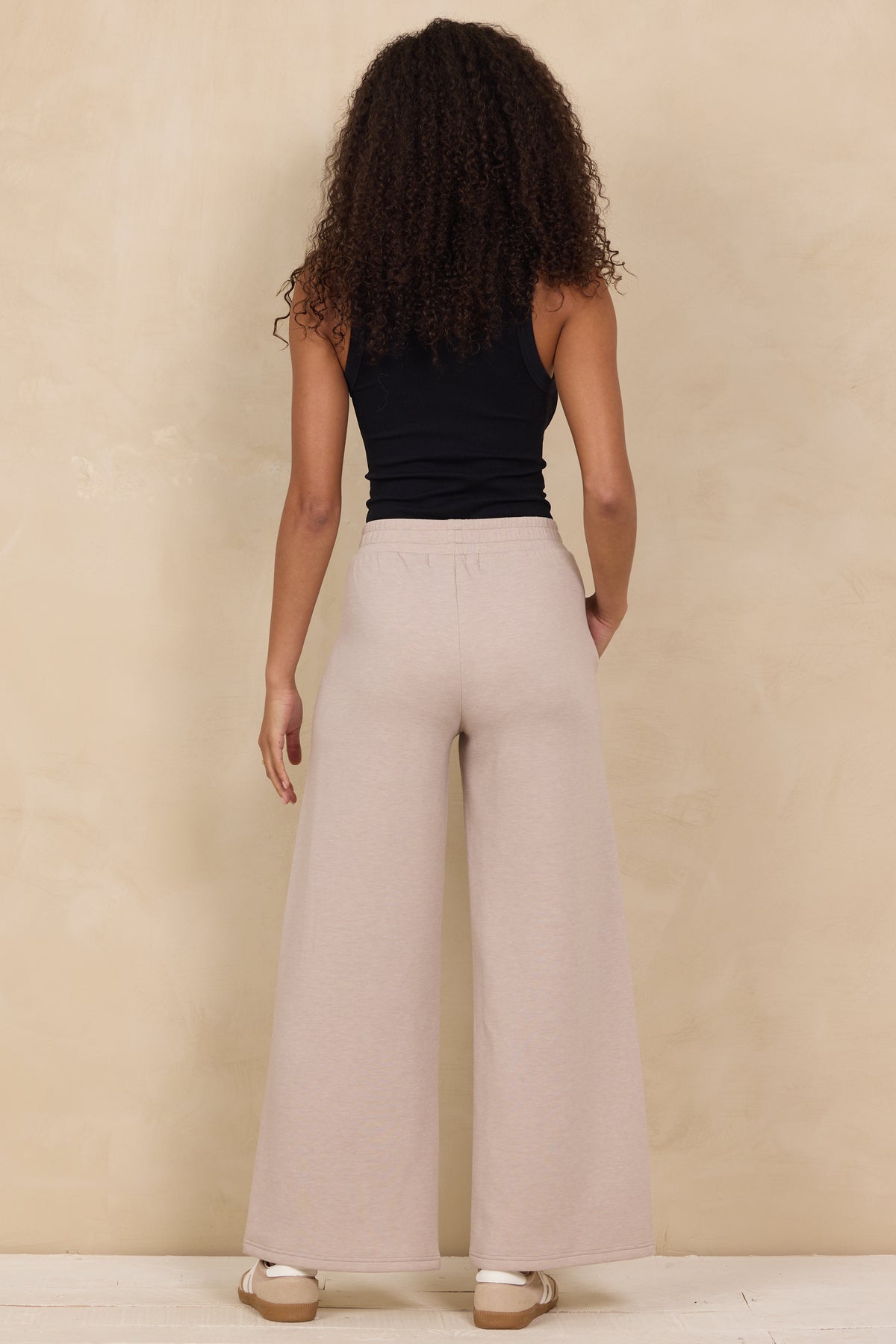 Cloud Fleece Quarter Zip 2-Piece Set in Heather Oatmeal
