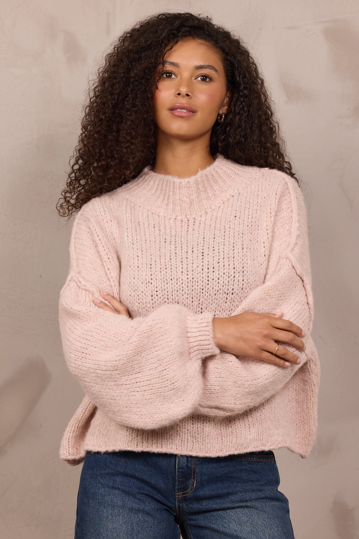 MOCK NECK SWEATER
