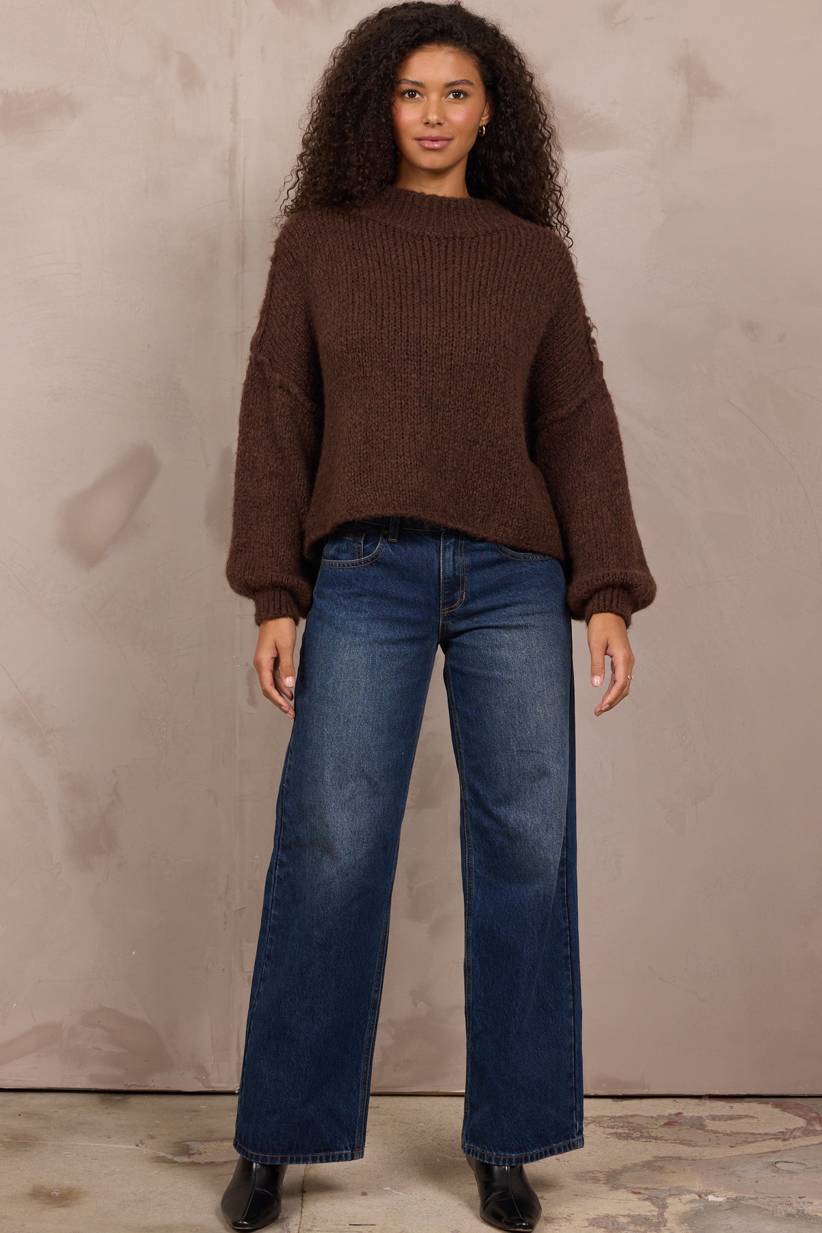 MOCK NECK SWEATER