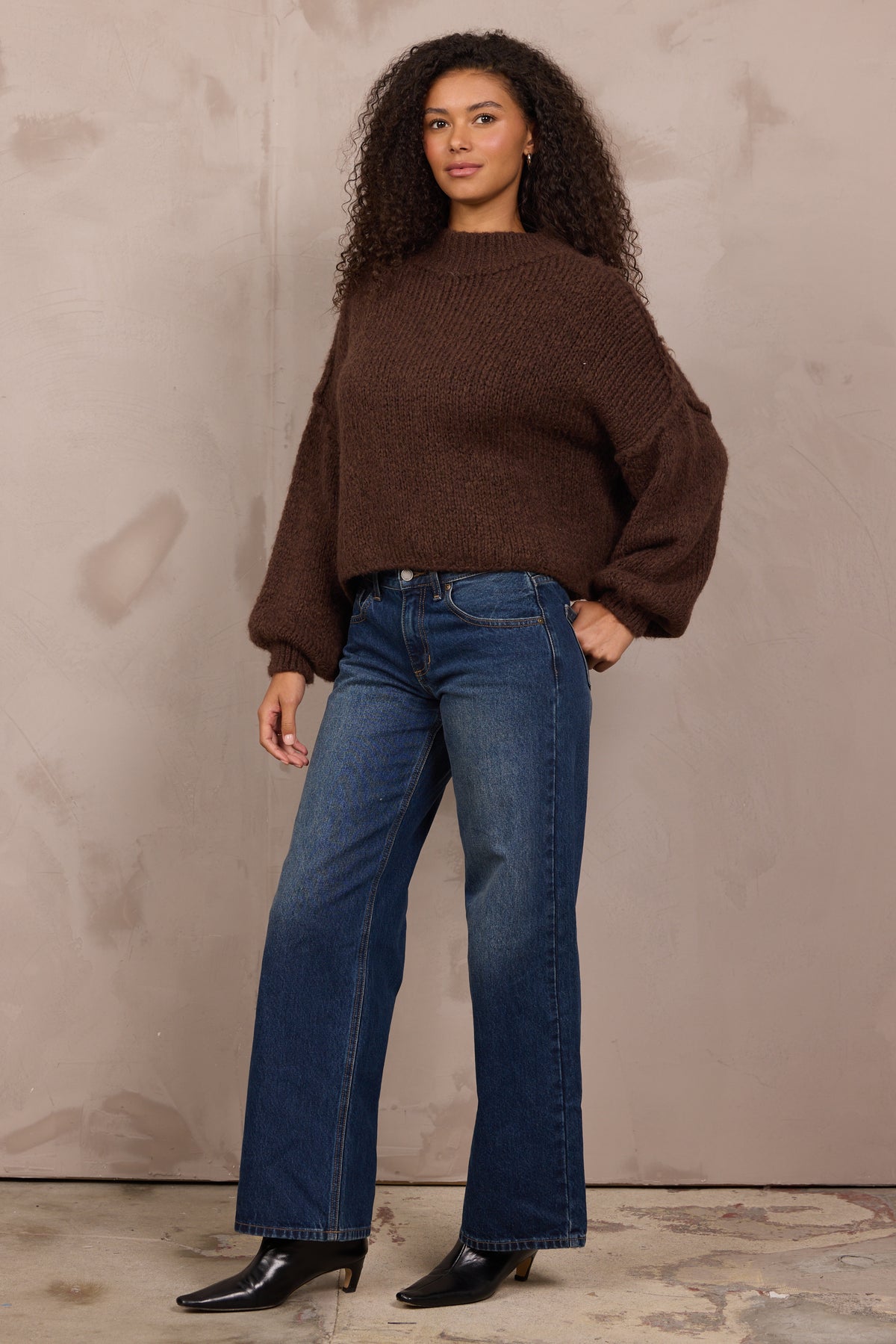 MOCK NECK SWEATER