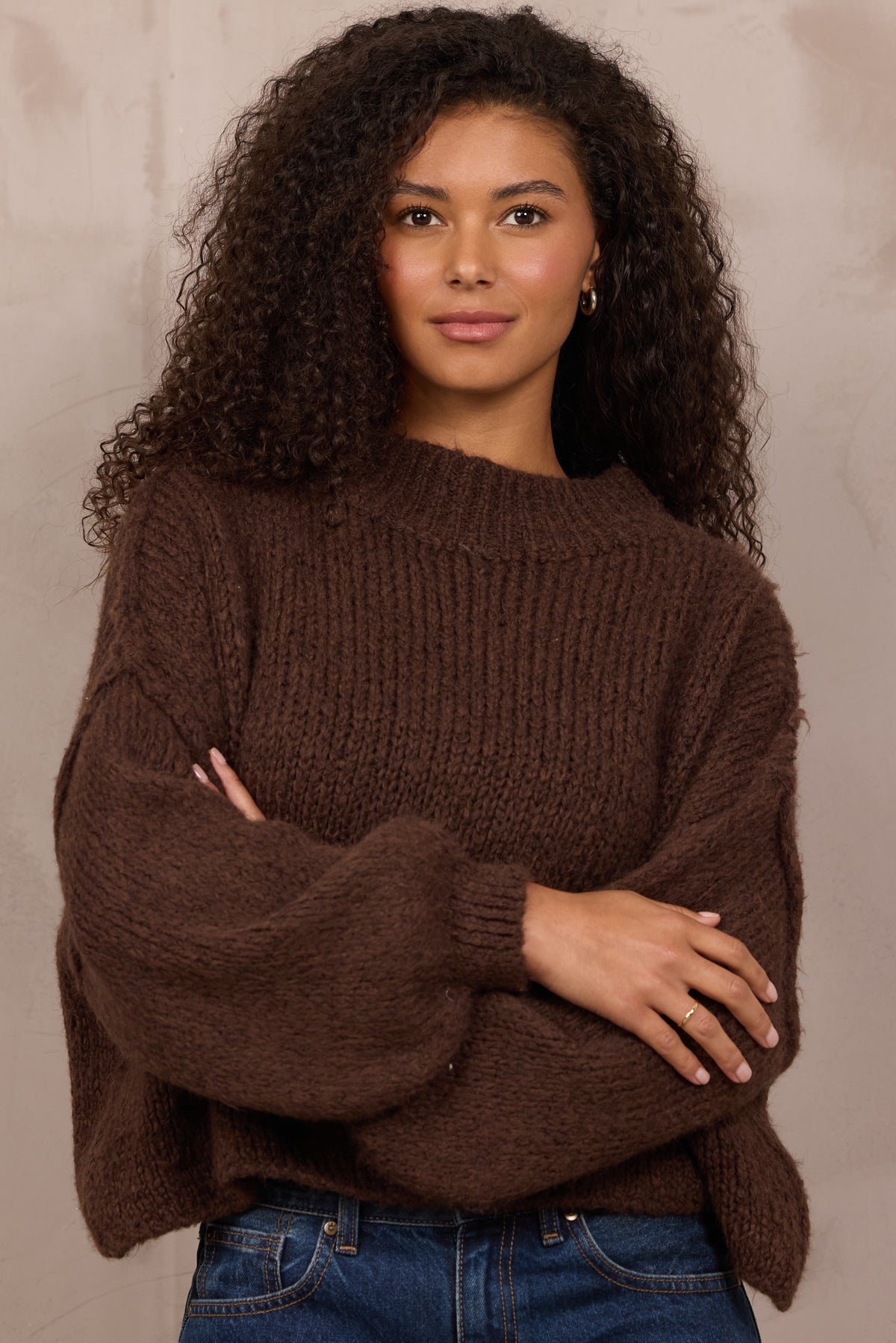 MOCK NECK SWEATER