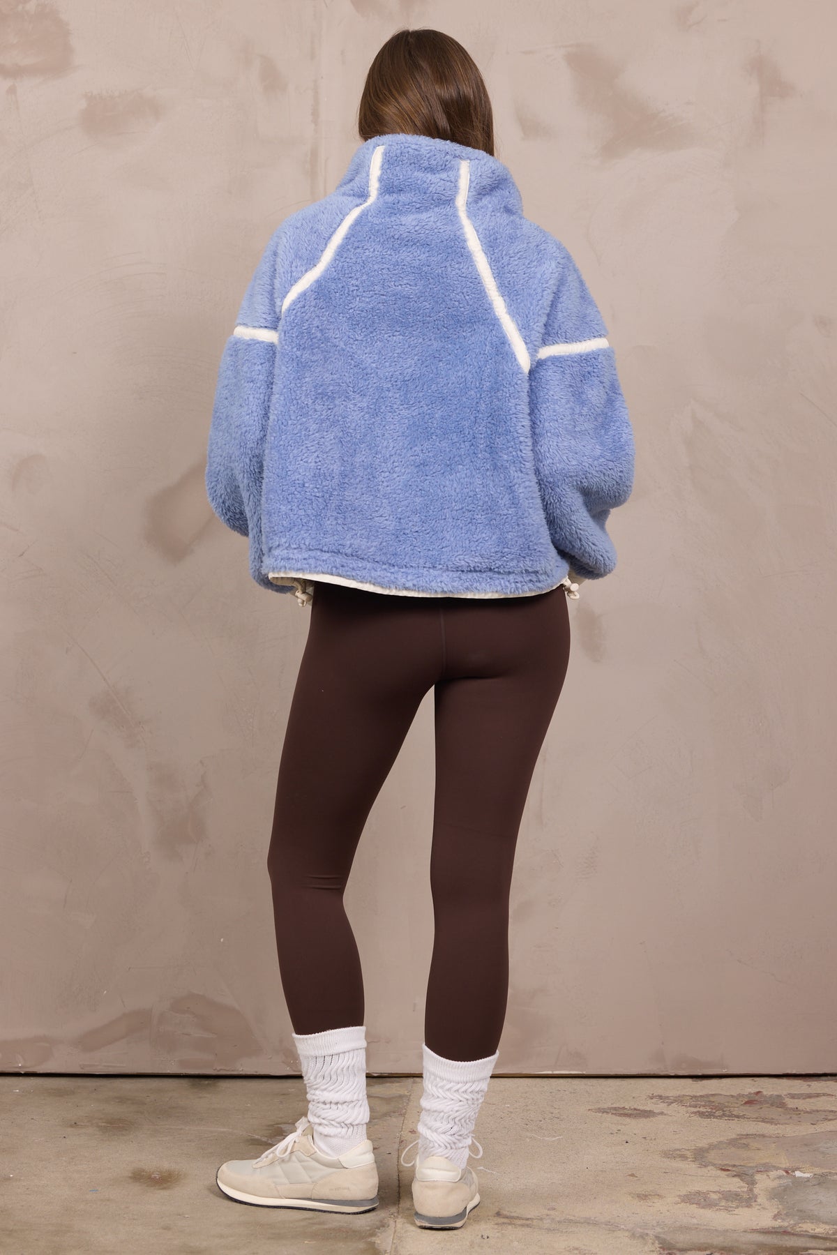 Sherpa Quarter Zip w/ Contrast Binding