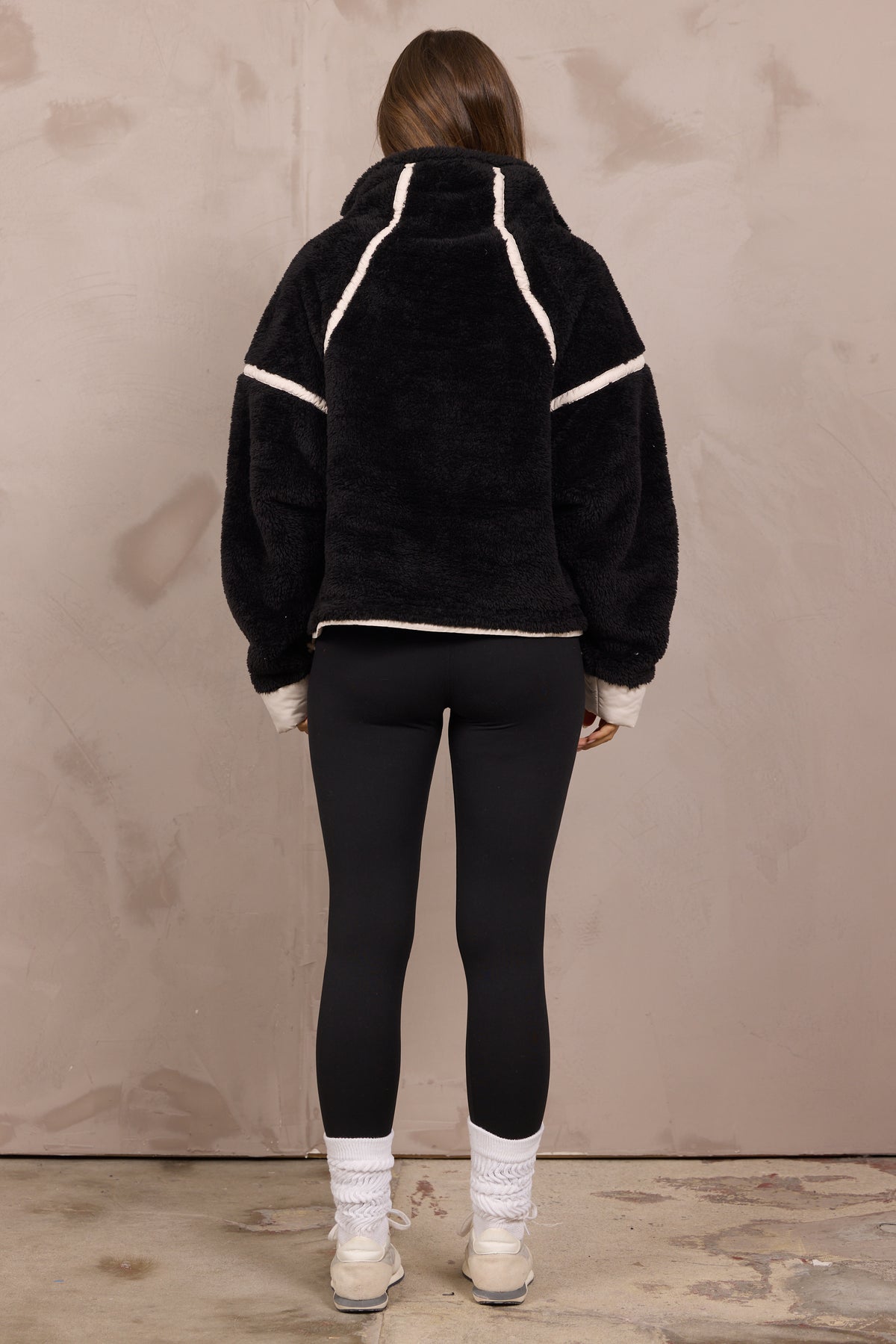 Sherpa Quarter Zip w/ Contrast Binding