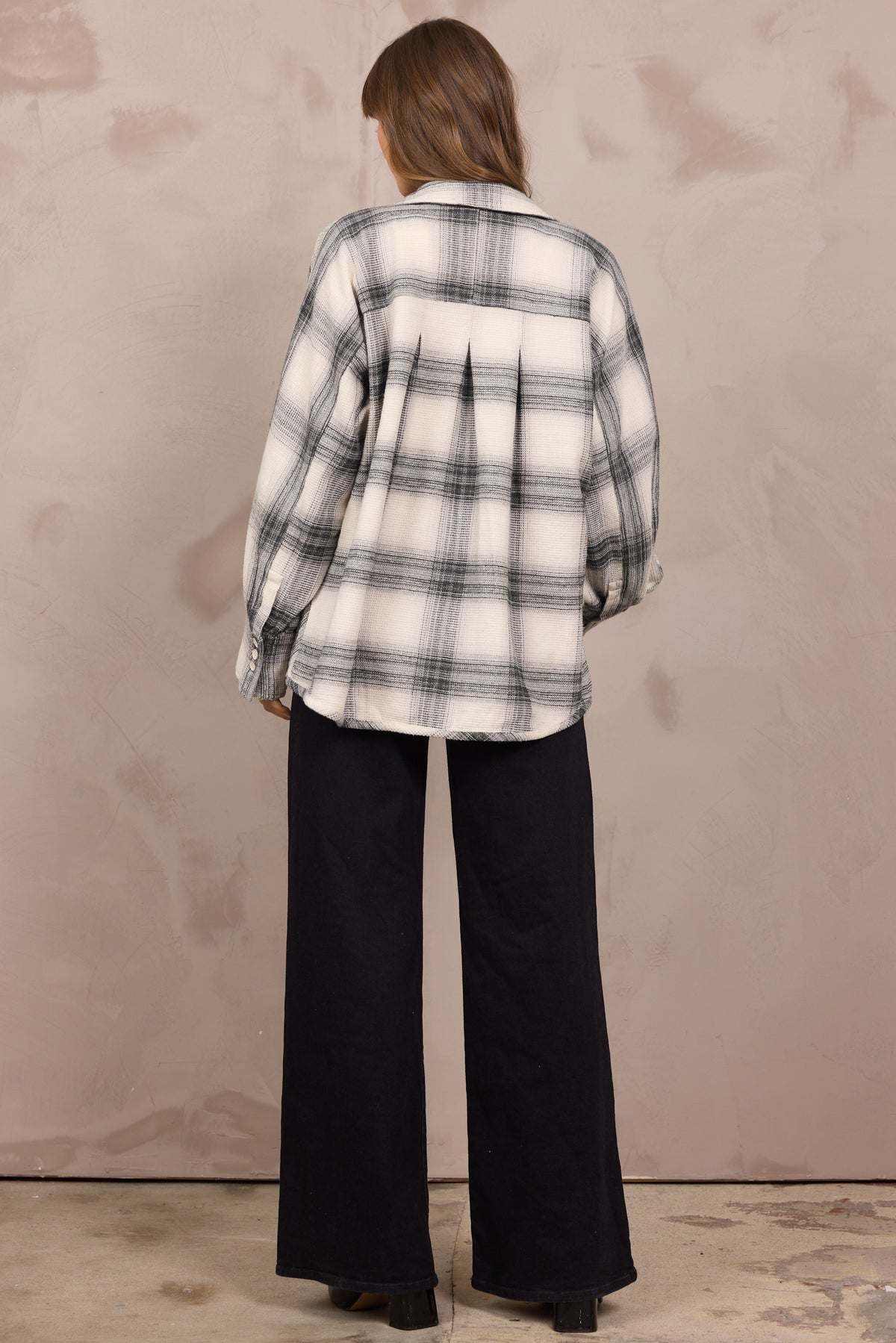 Waffle Button Up