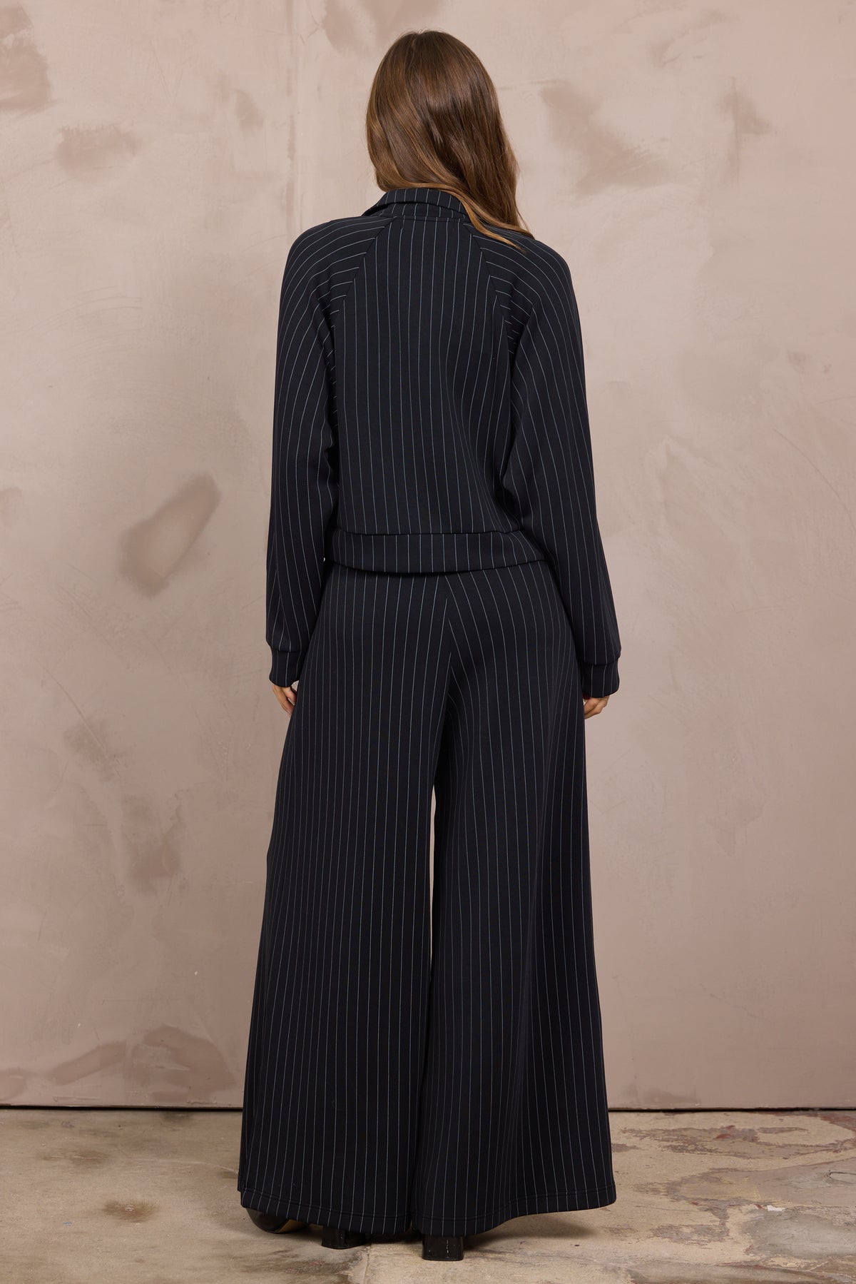 Raglan Full Zip Up & Pleated Pant Set