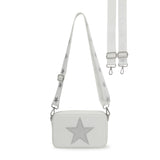 LINDA BAG- WHITE PEARL/ DENIM STAR