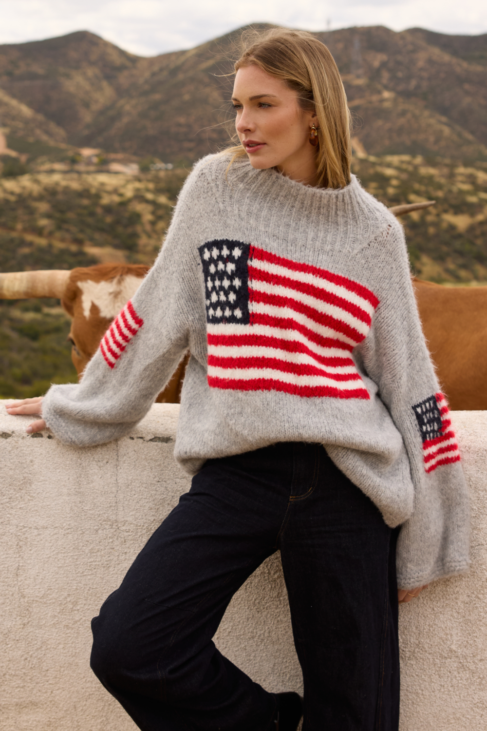 AMERICAN FLAG SWEATER