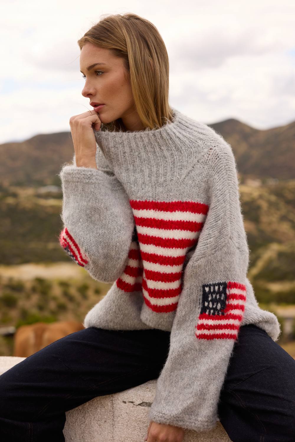 AMERICAN FLAG SWEATER