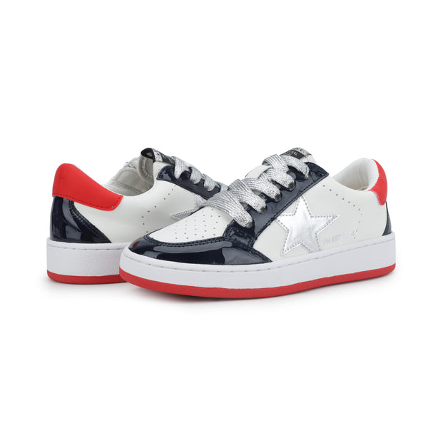 KIDS ARIELLA - WHITE/ PATENT/ NAVY/ RED