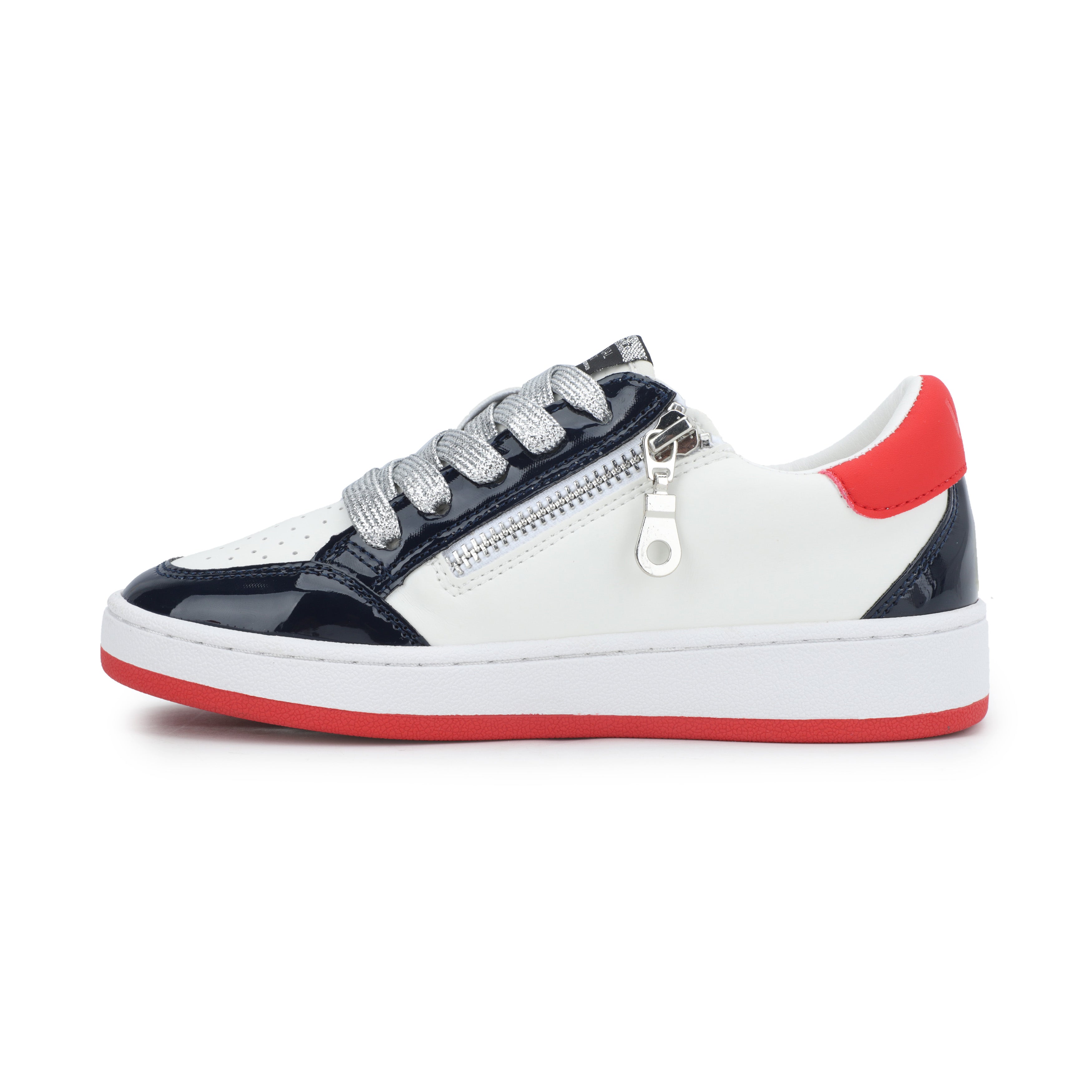 KIDS ARIELLA - WHITE/ PATENT/ NAVY/ RED