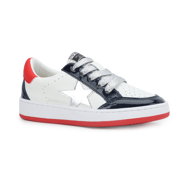 KIDS ARIELLA - WHITE/ PATENT/ NAVY/ RED