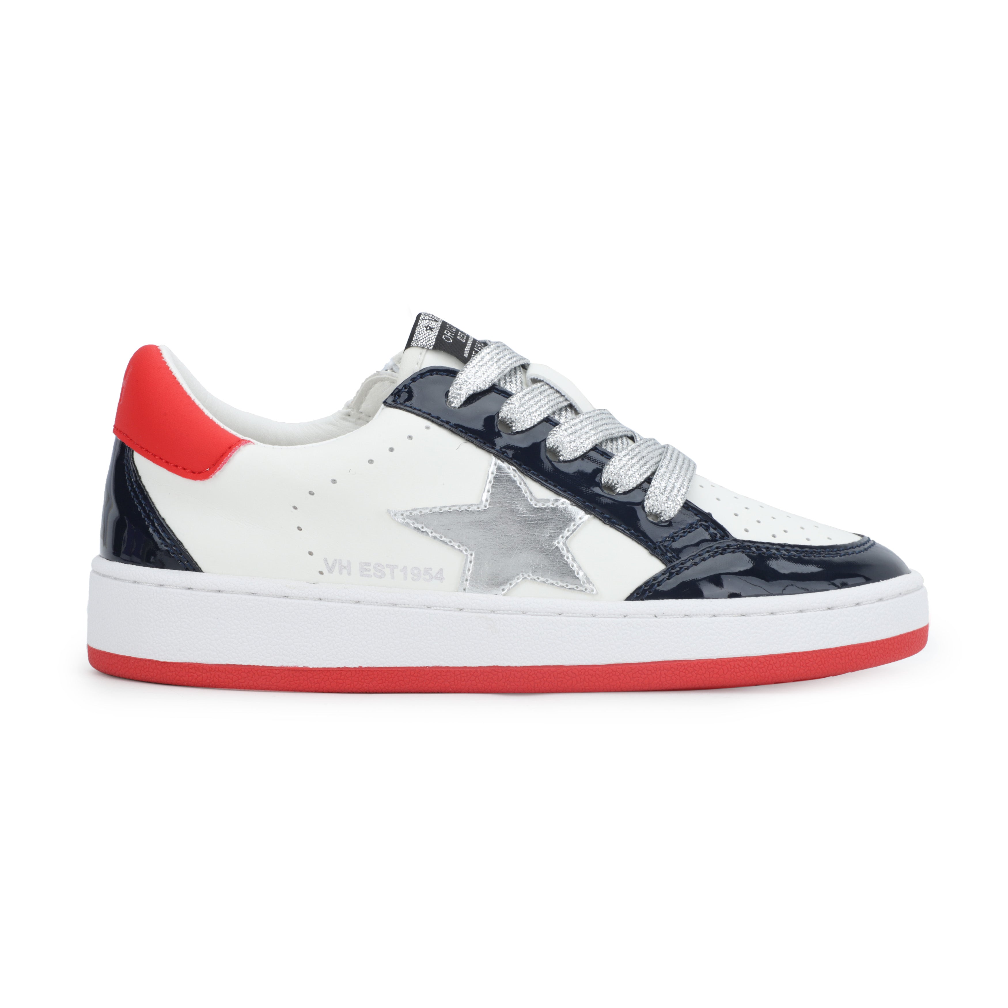 KIDS ARIELLA - WHITE/ PATENT/ NAVY/ RED