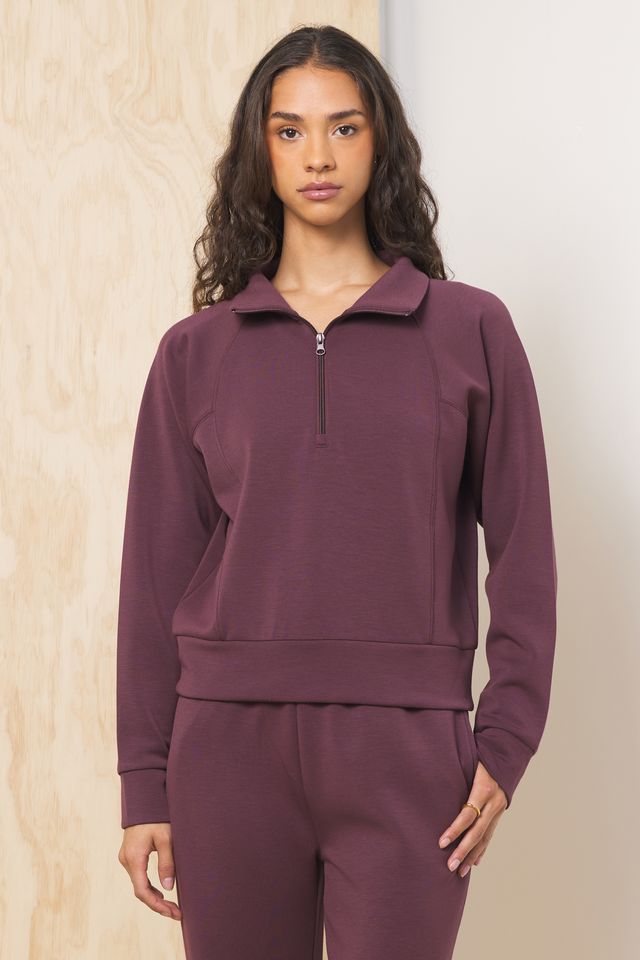 Cloud Fleece Collared Quarter Zip Up