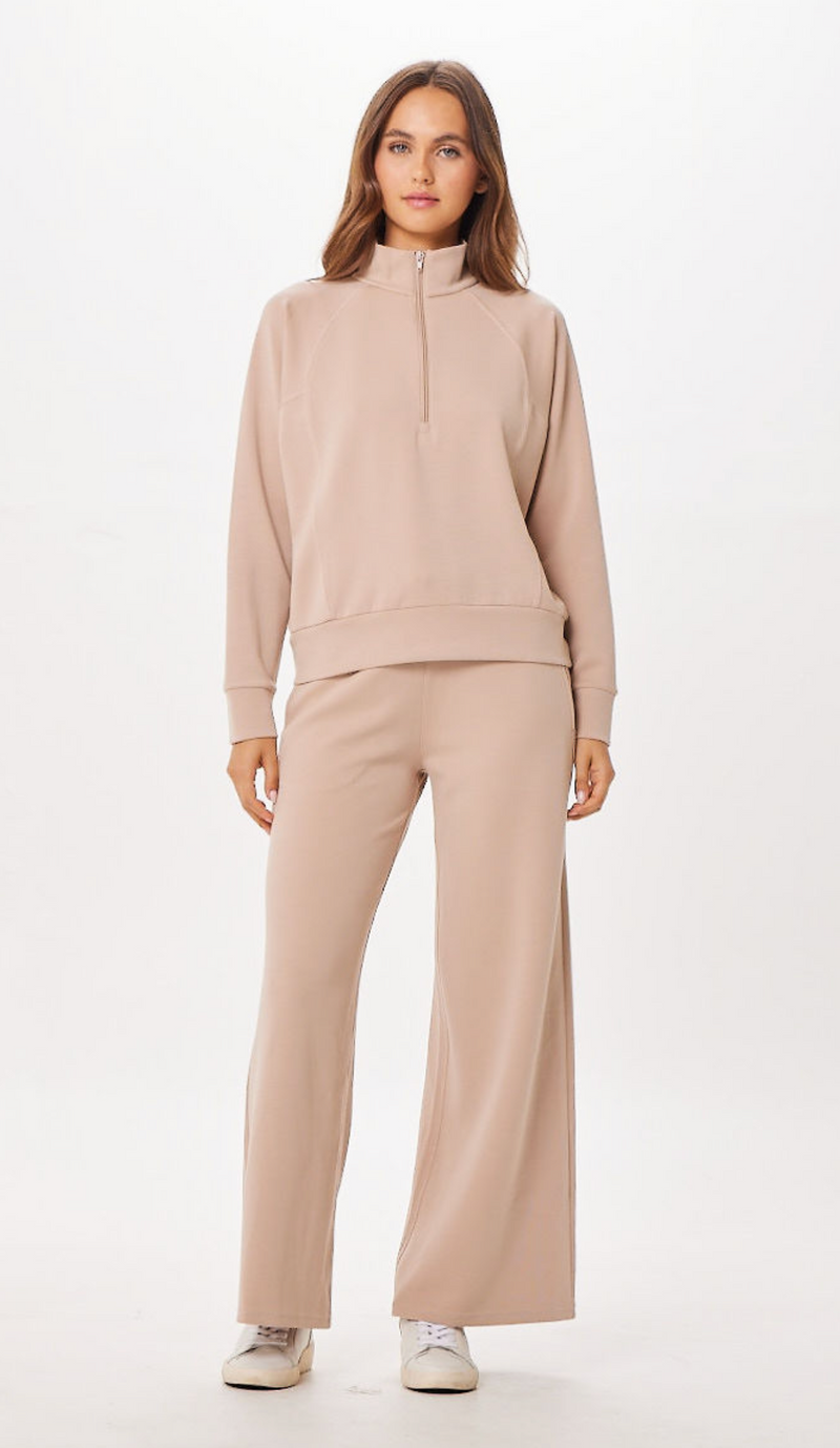 Nude Cloud Fleece Half Zip Sweatshirt