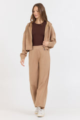 Caramel Cloud Fleece Flare Pant