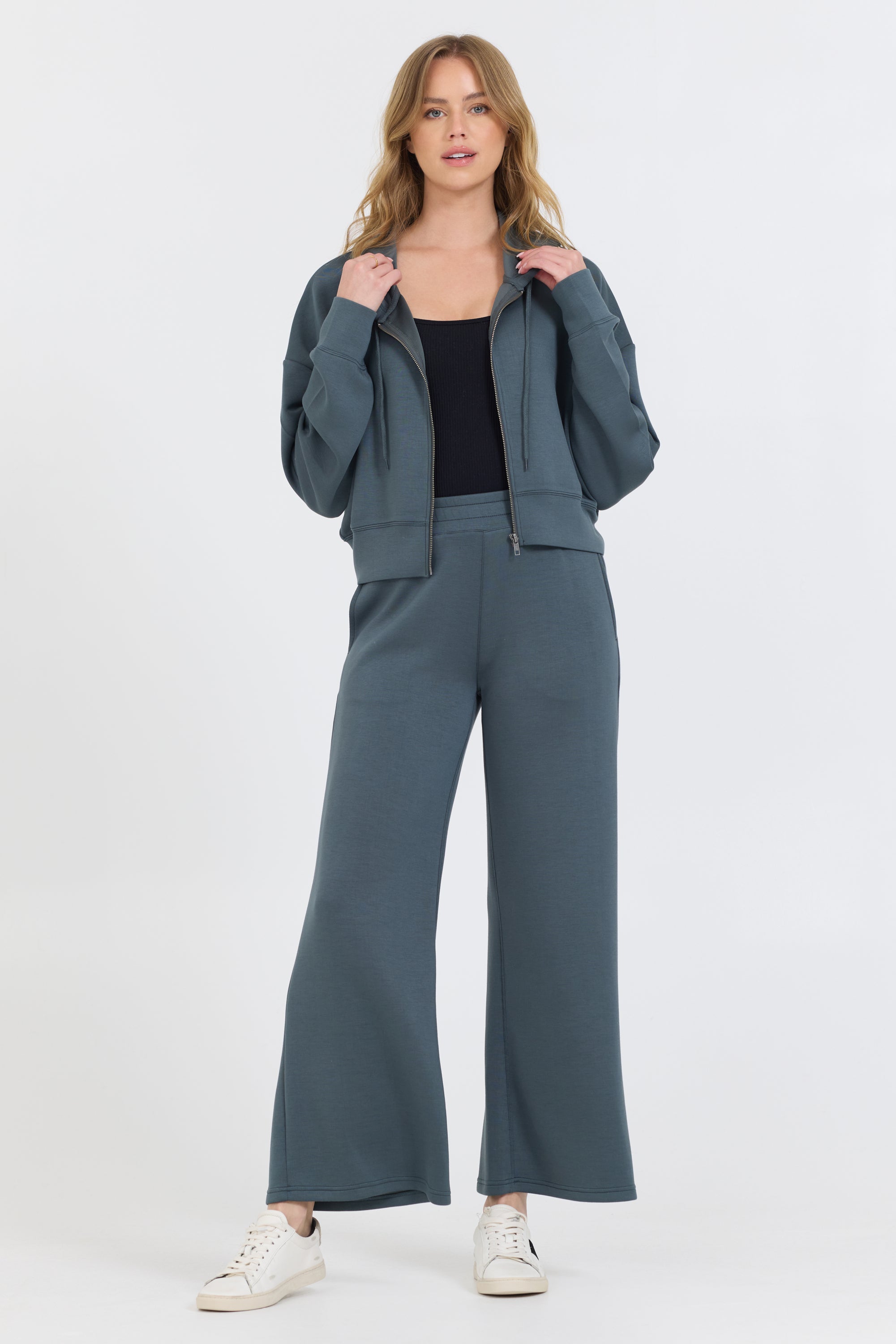 Mountain Grey Cloud Fleece Hoodie