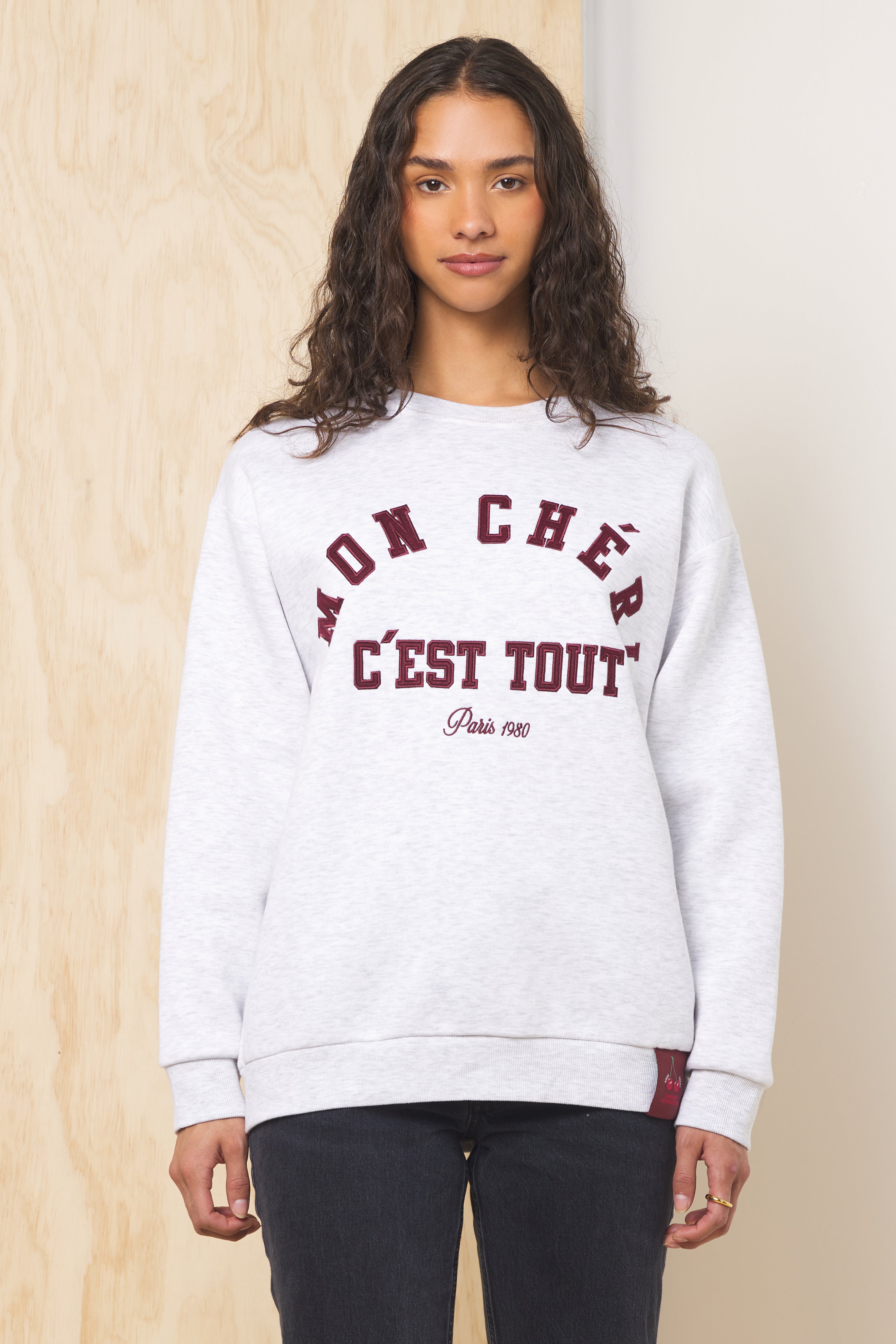 Comfort Fleece Crew with Applique