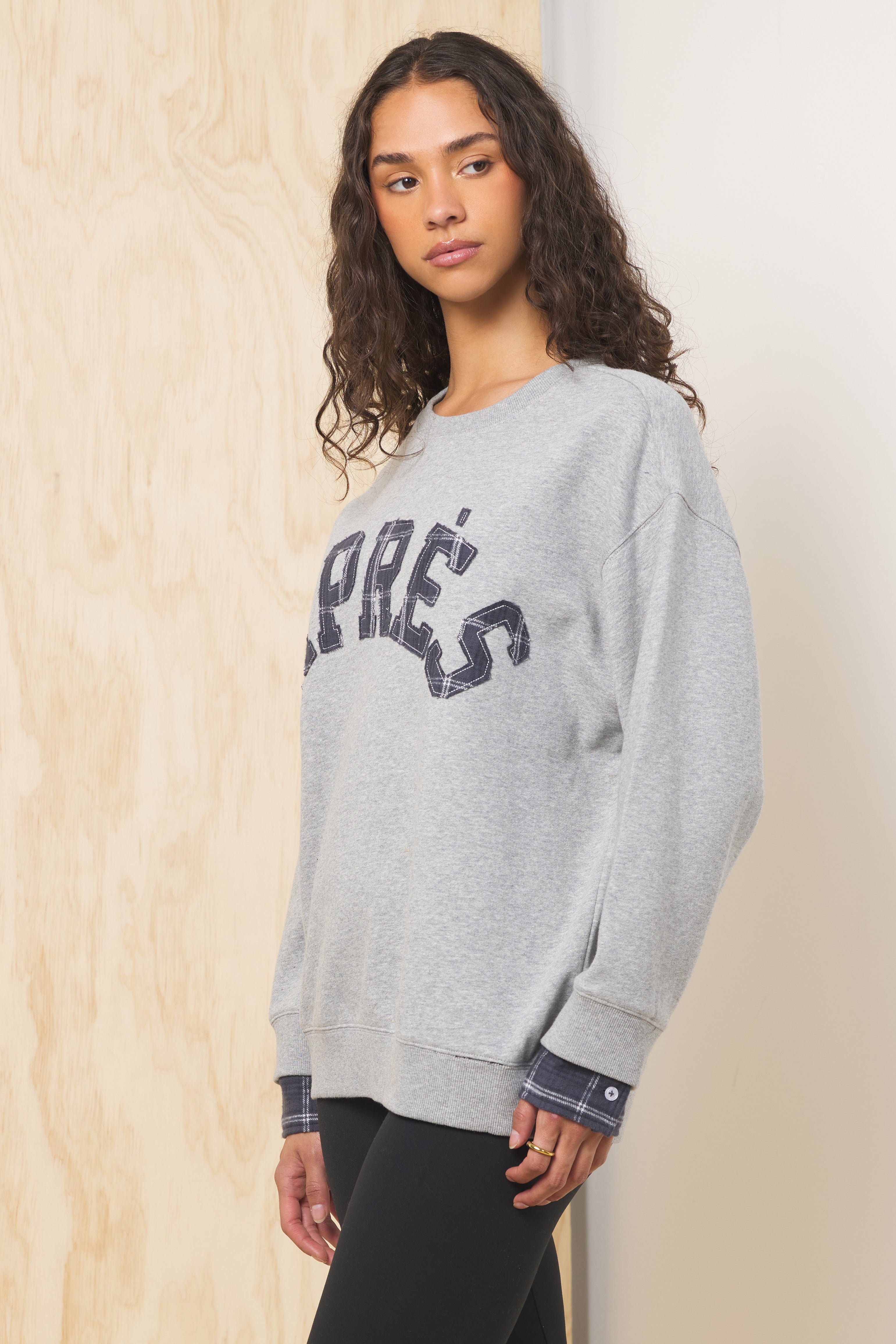 Apres Applique French Terry Crewneck