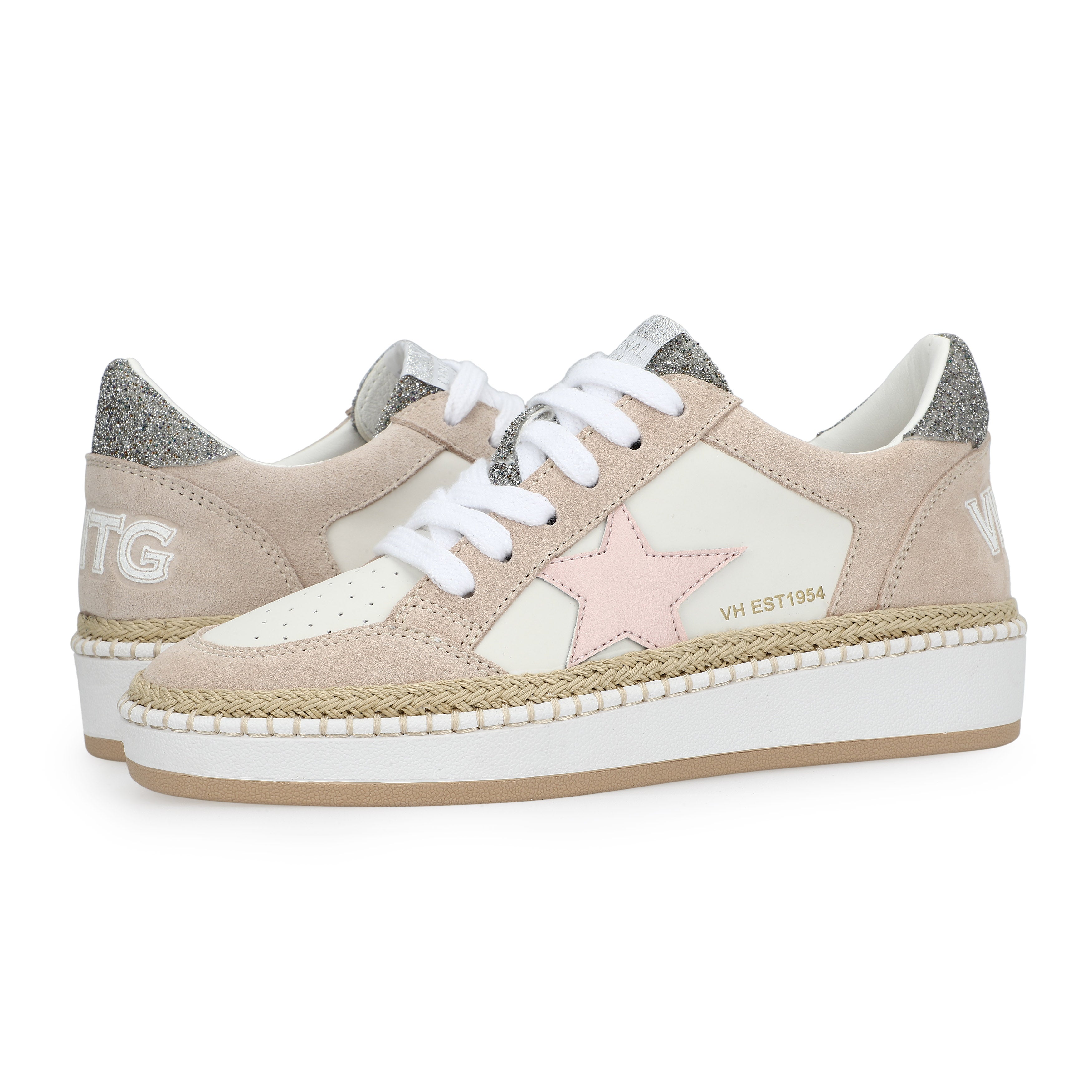 DENISSE 29 - RAFFIA/PINK/SILVER