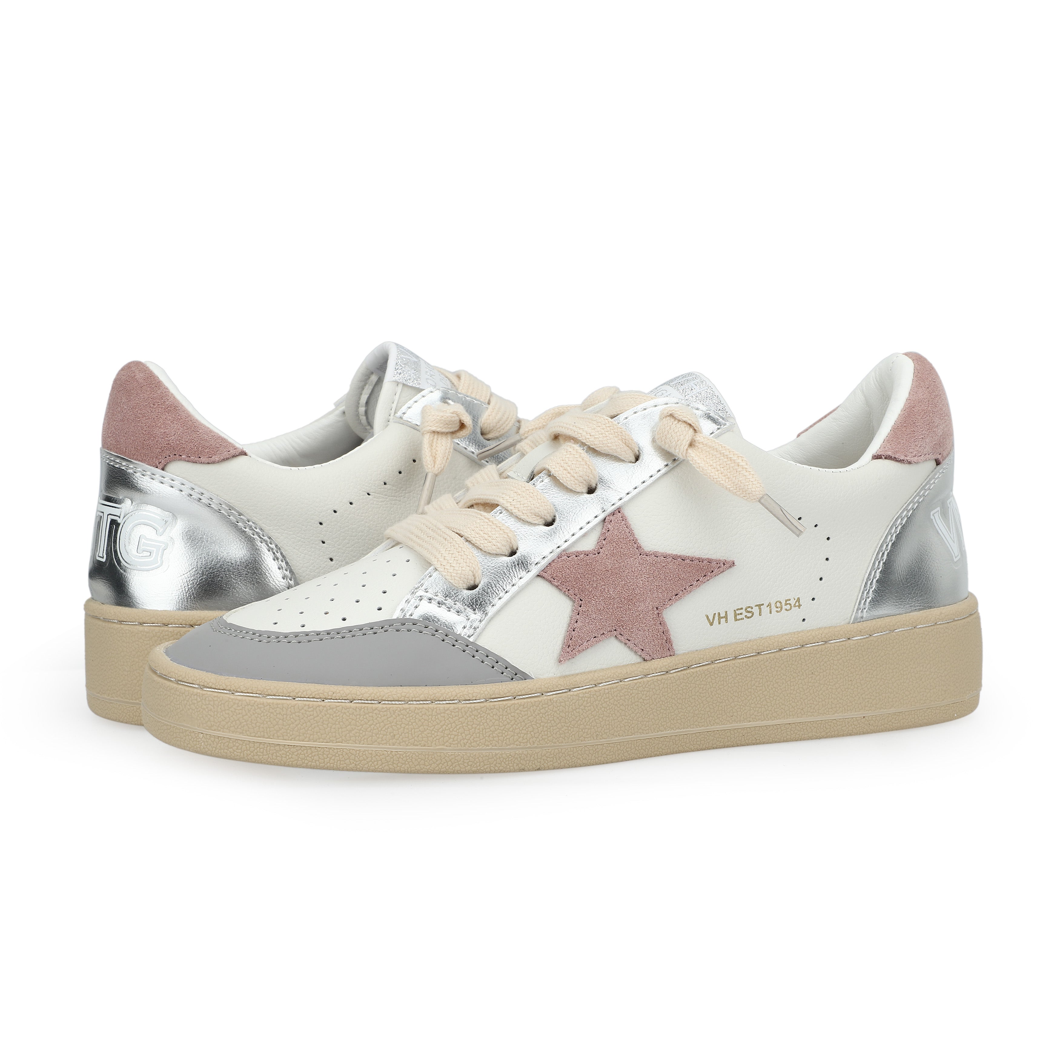 DENISSE 32 - PINK/SILVER/WHITE – Footwear – VintageHavana.com