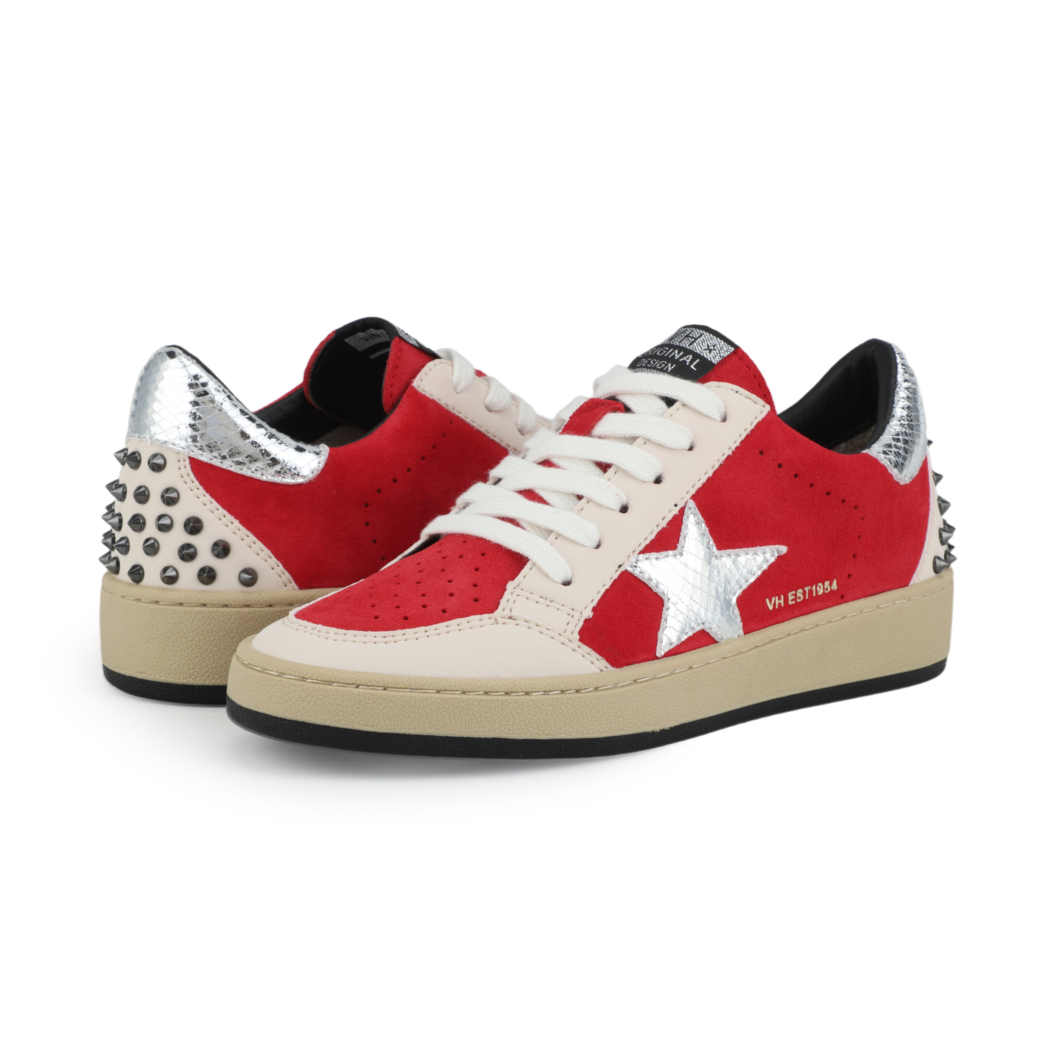 DENISSE - NUDE RED STUDDED