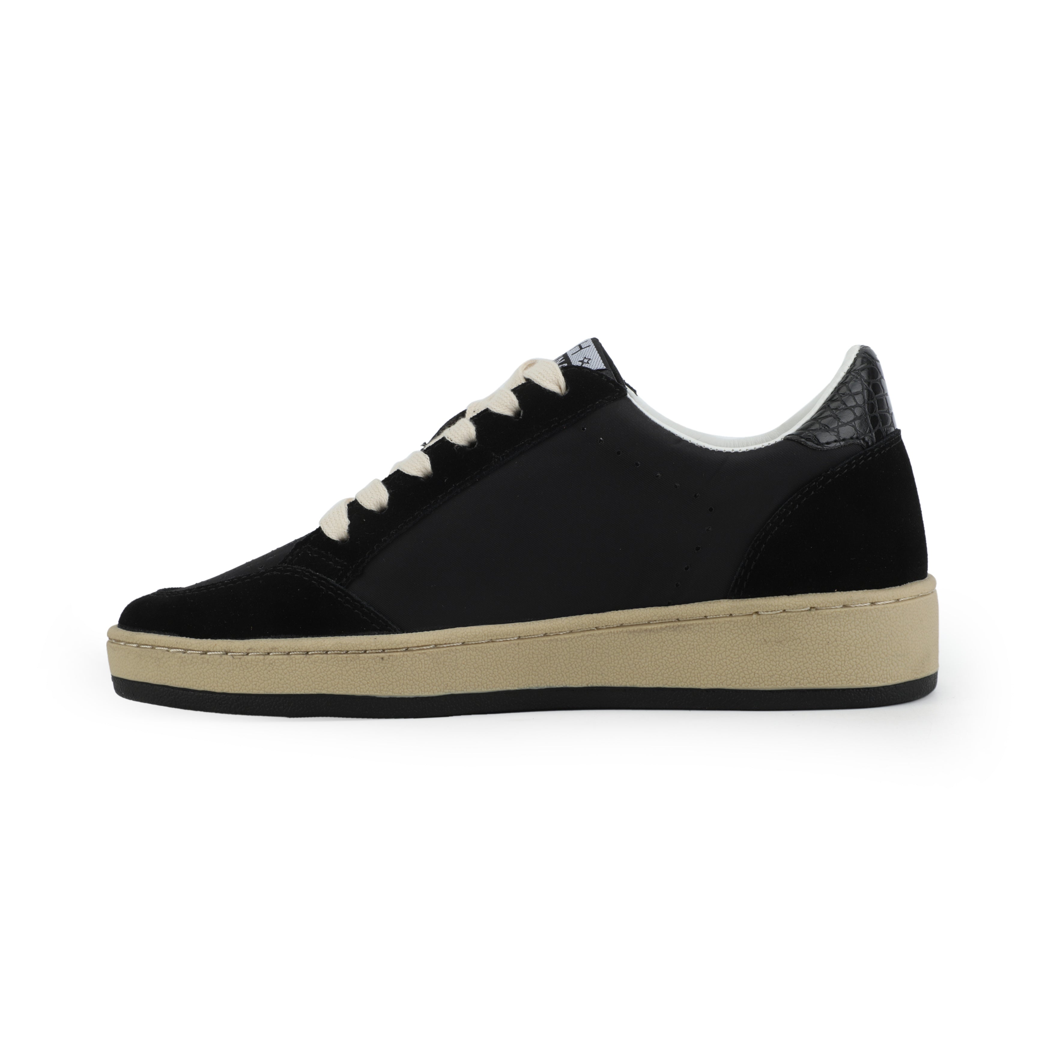 DENISSE - BLACK/BLACK CROCO
