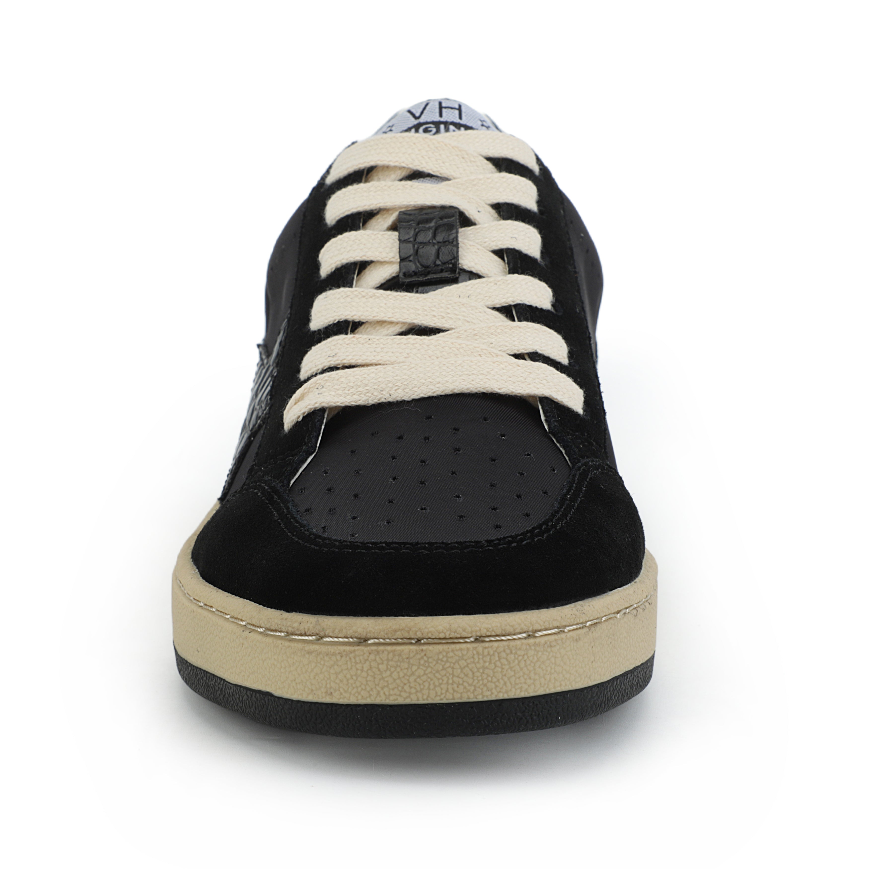 DENISSE - BLACK/BLACK CROCO