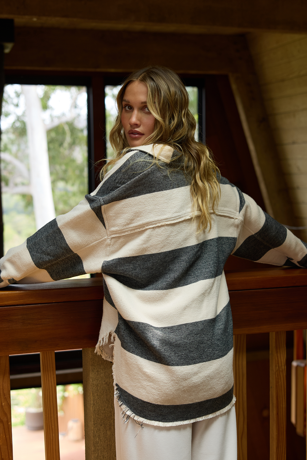 Buffalo Stripe Quarter Button Up