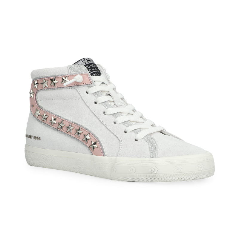 GADOL HIGH 16 - GREY SUEDE/BABY PINK POP