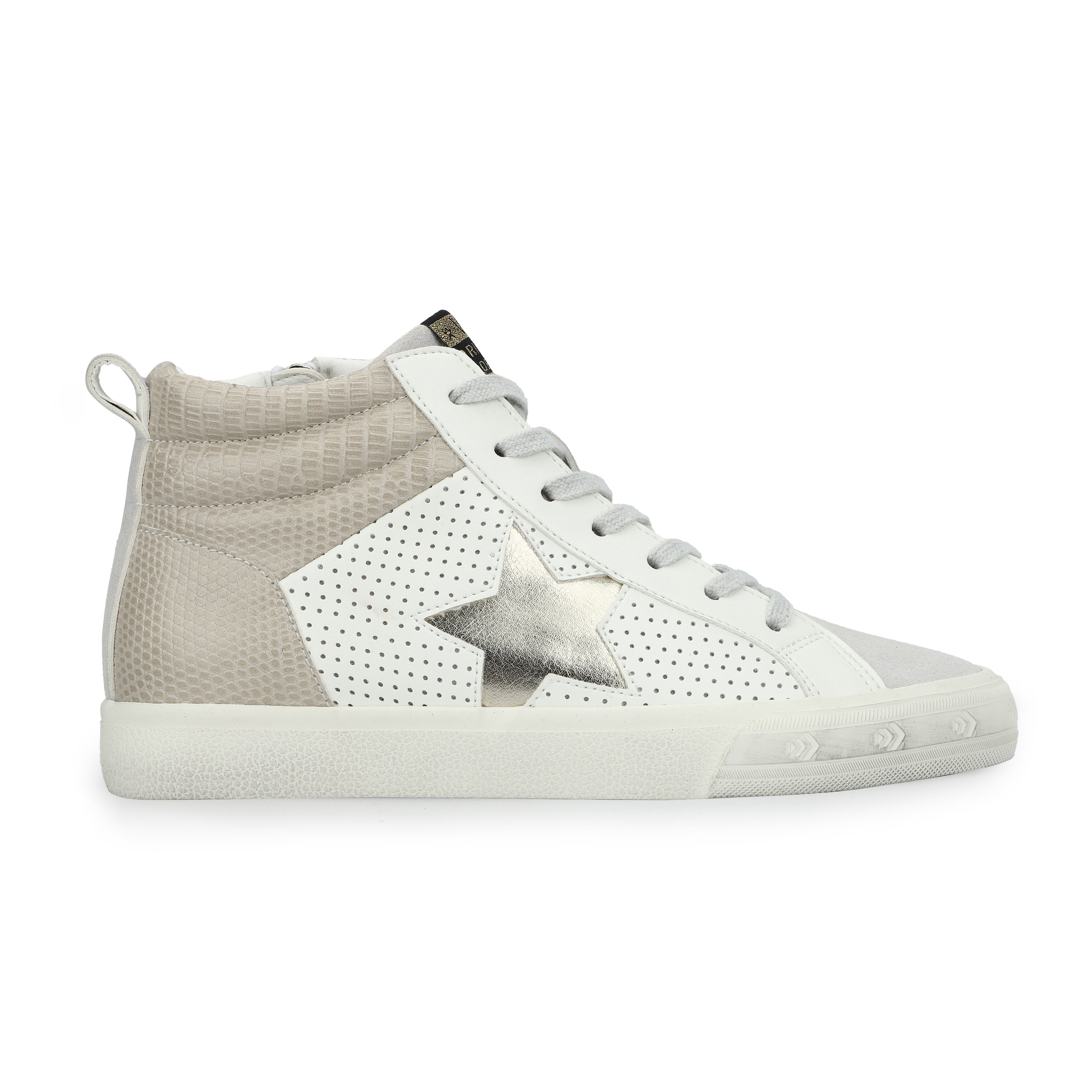 HAILEY - WHITE/TAUPE PEBBLED MULTI