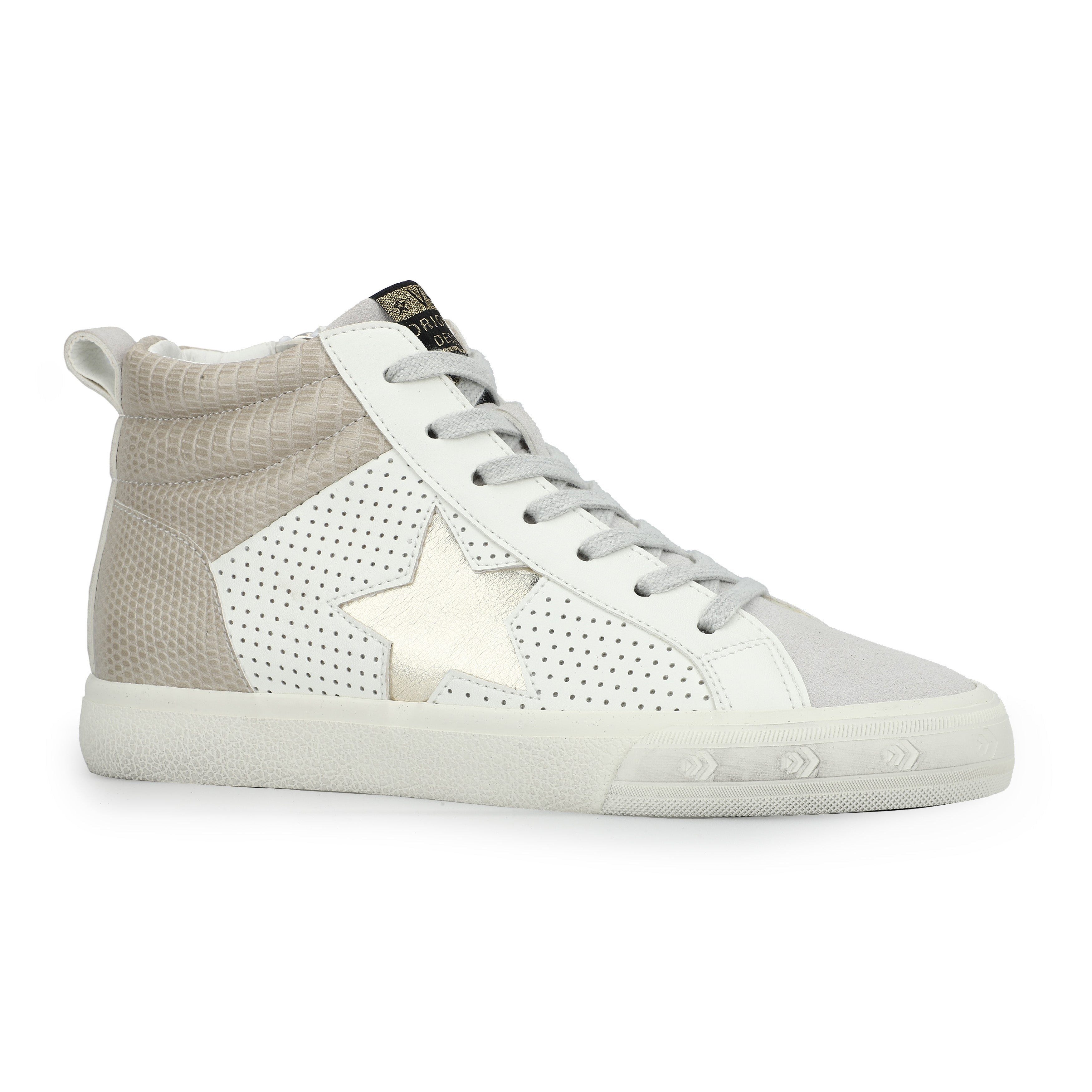 HAILEY - WHITE/TAUPE PEBBLED MULTI
