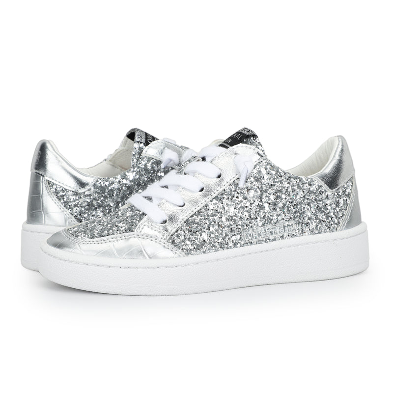 KIDS HALEE - WASHED SILVER CROCO