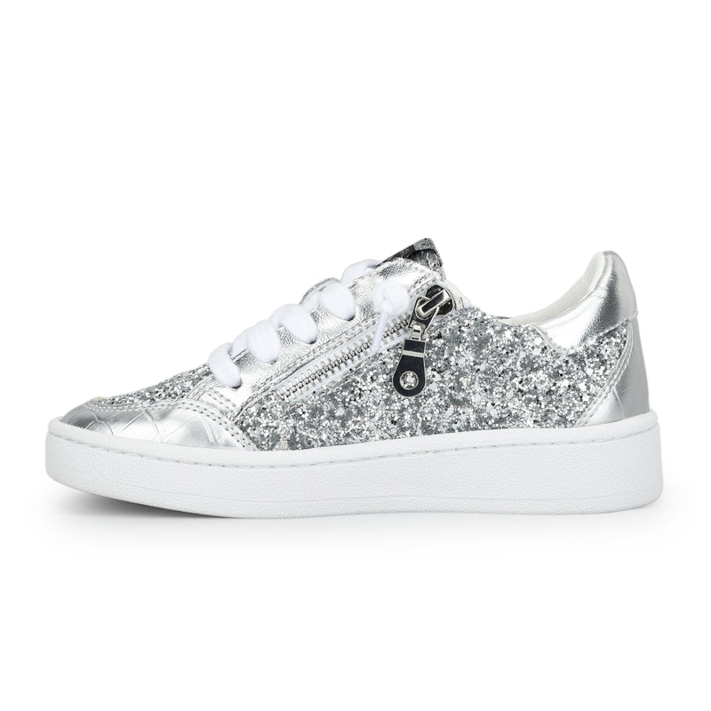 KIDS HALEE - WASHED SILVER CROCO