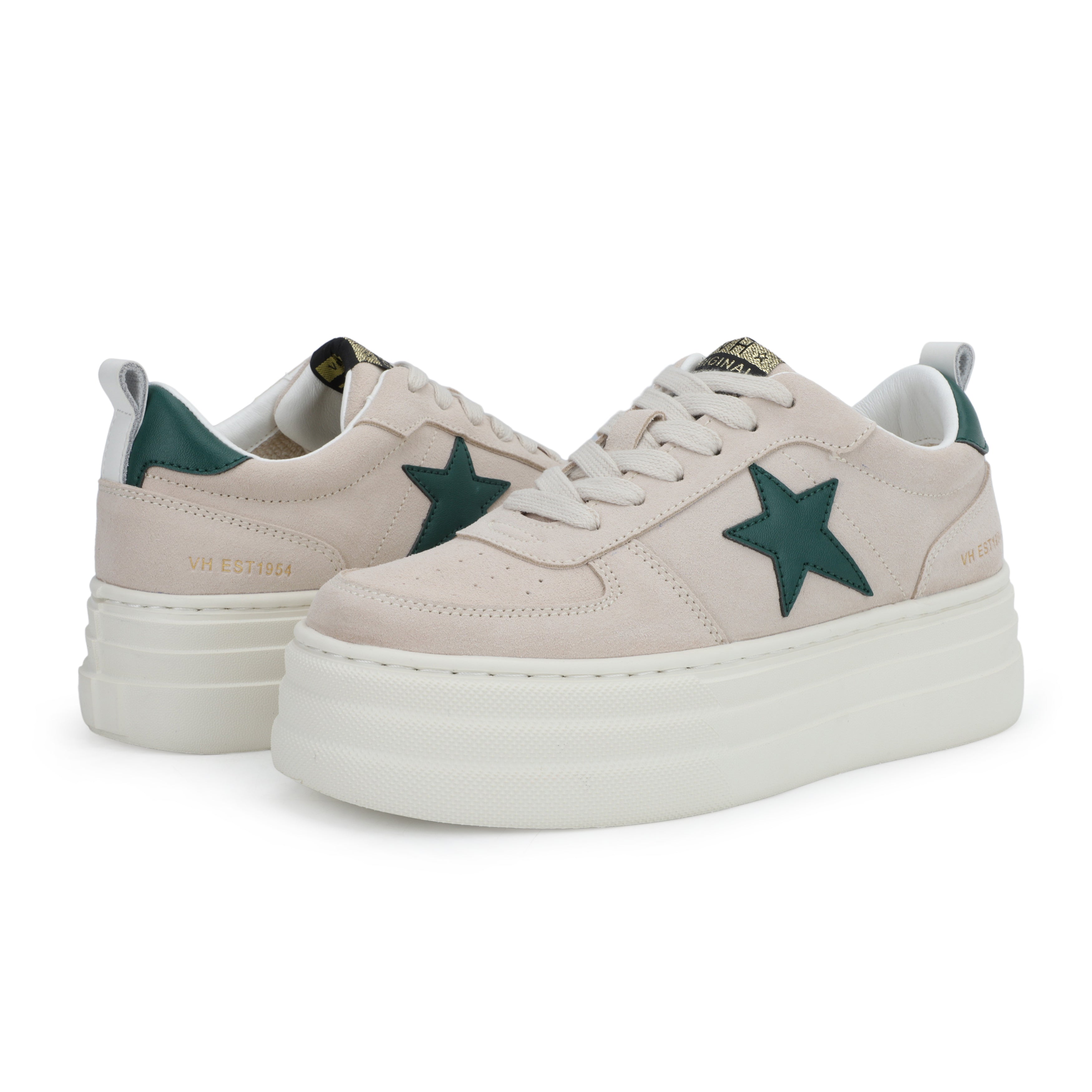 HUNTER - GREY SUEDE GREEN