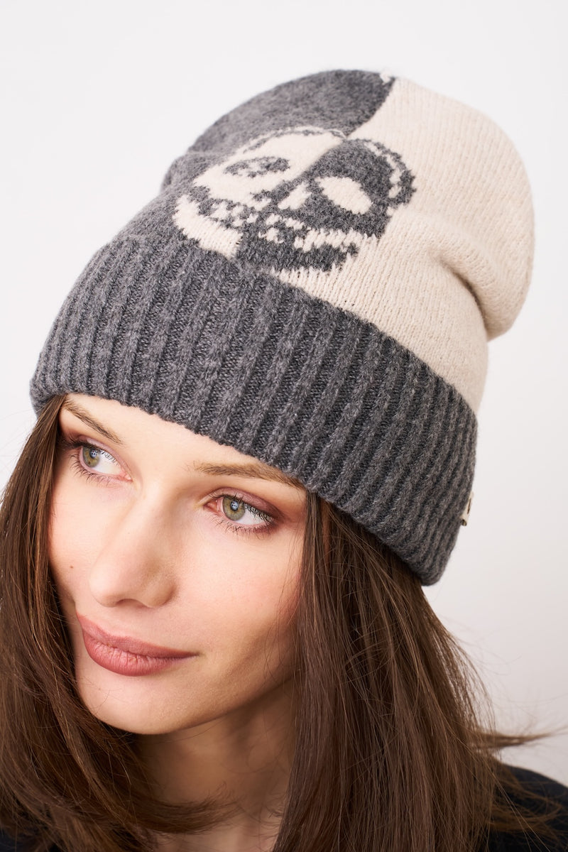 Vintage Rare Fashion Beanie Sexy Stylish Skull Cap Hat Vintage 1990 Limited Edition Beanie Hat Cuffed Knit Skull  main image 4