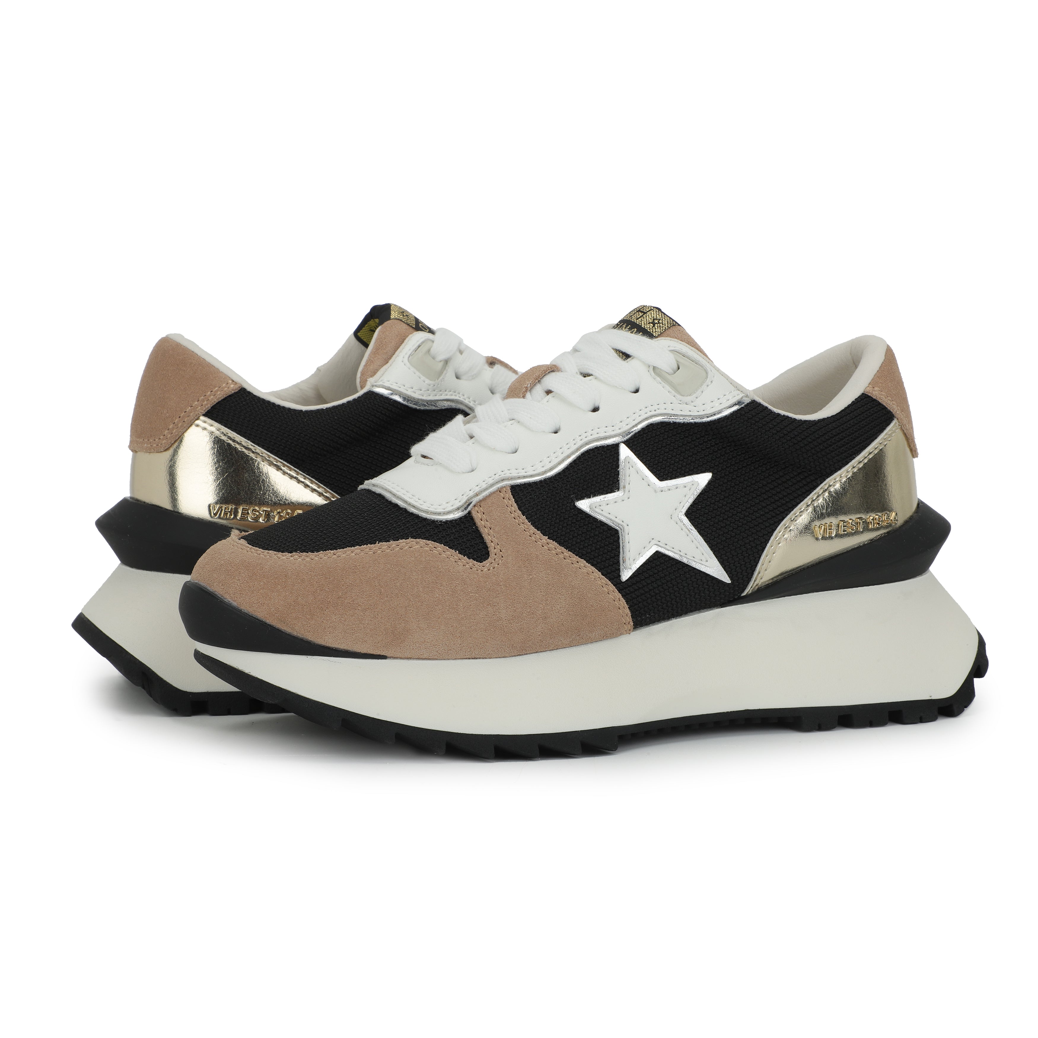 MAJOR - BLACK MESH/ GOLD TAUPE