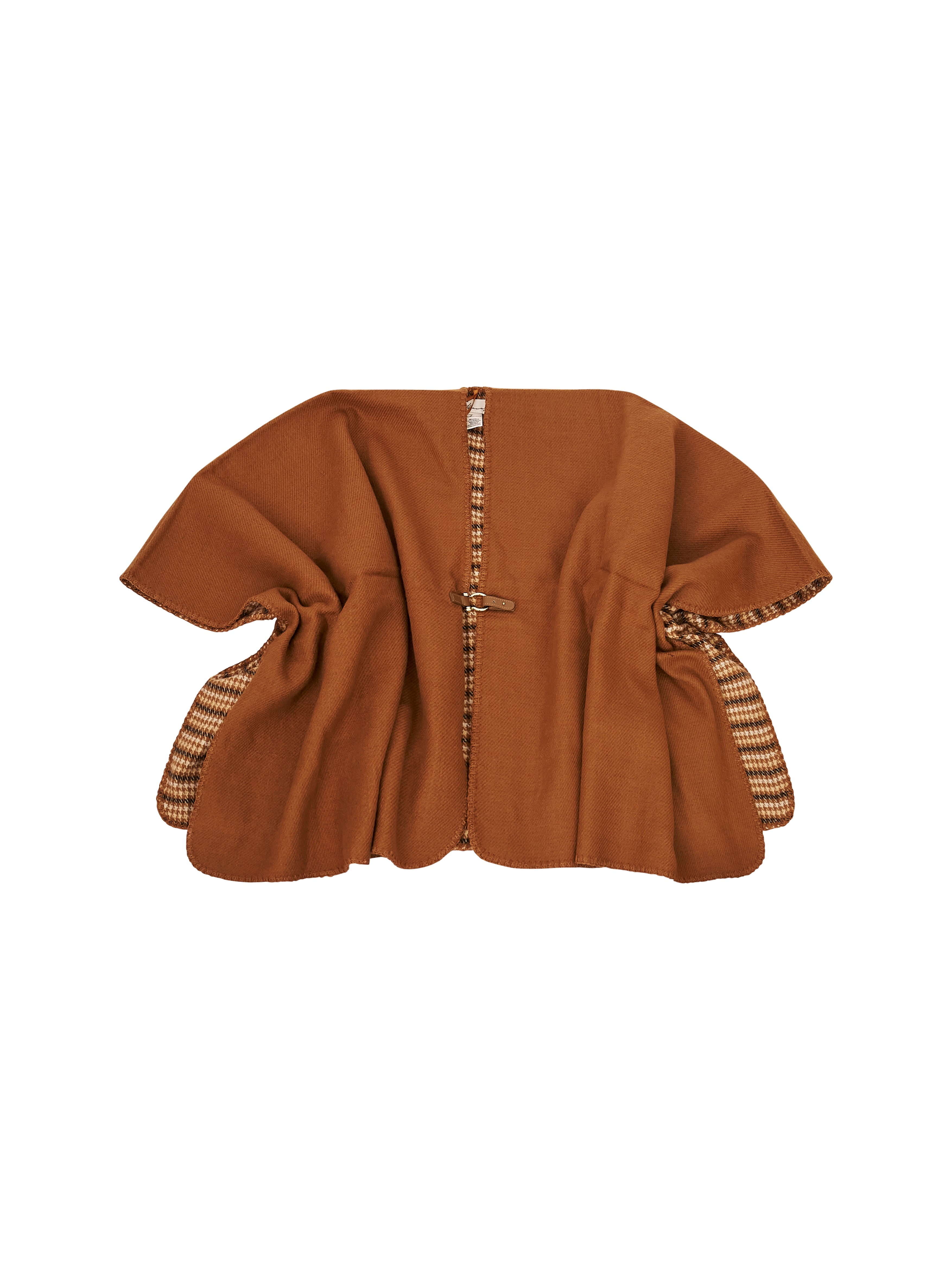 WHIPSTITCH RUANA - TAN/IVORY