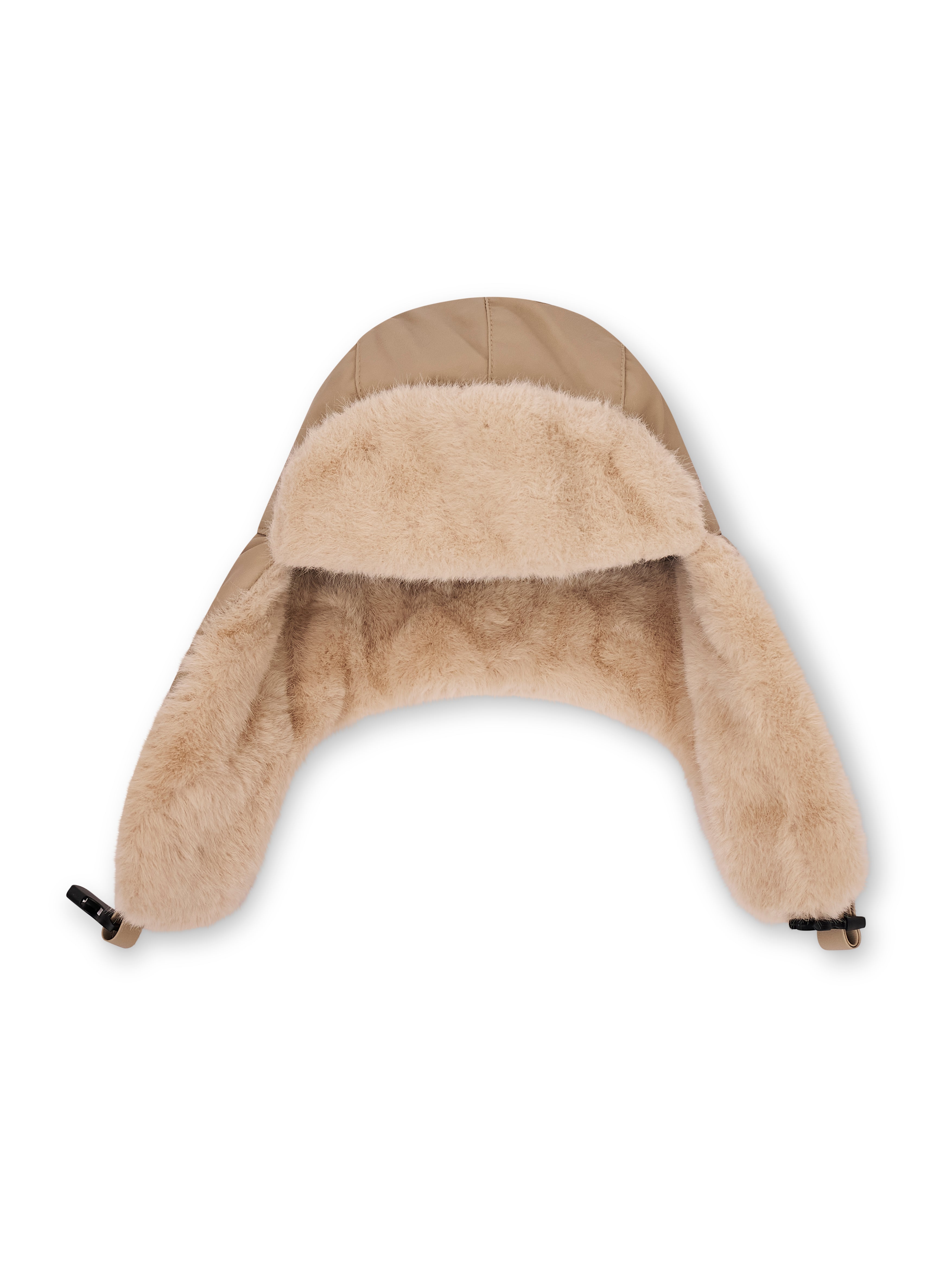 FUR TRAPPER HAT - CREAM