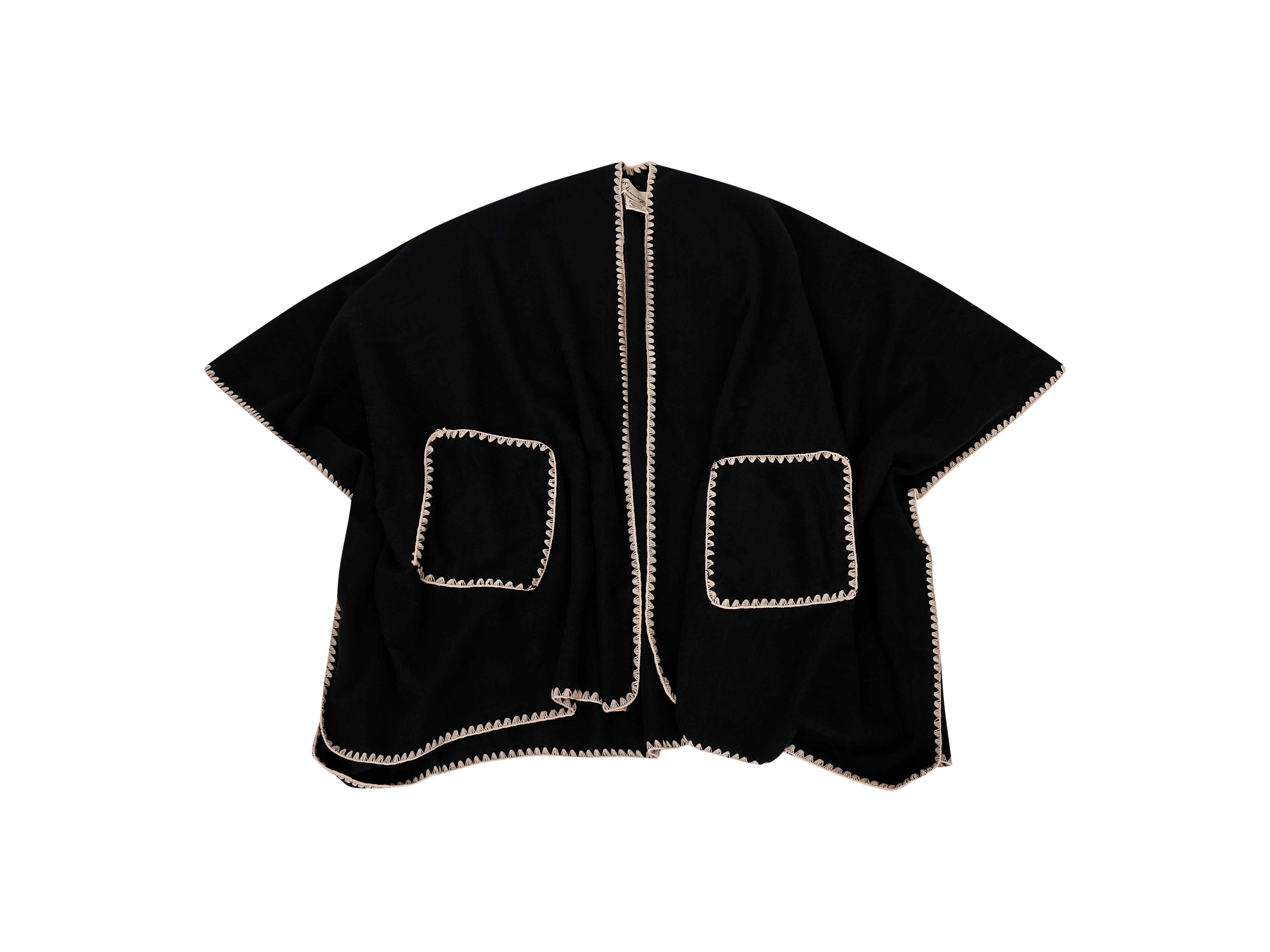 WHIPSTITCH RUANA WITH POCKETS