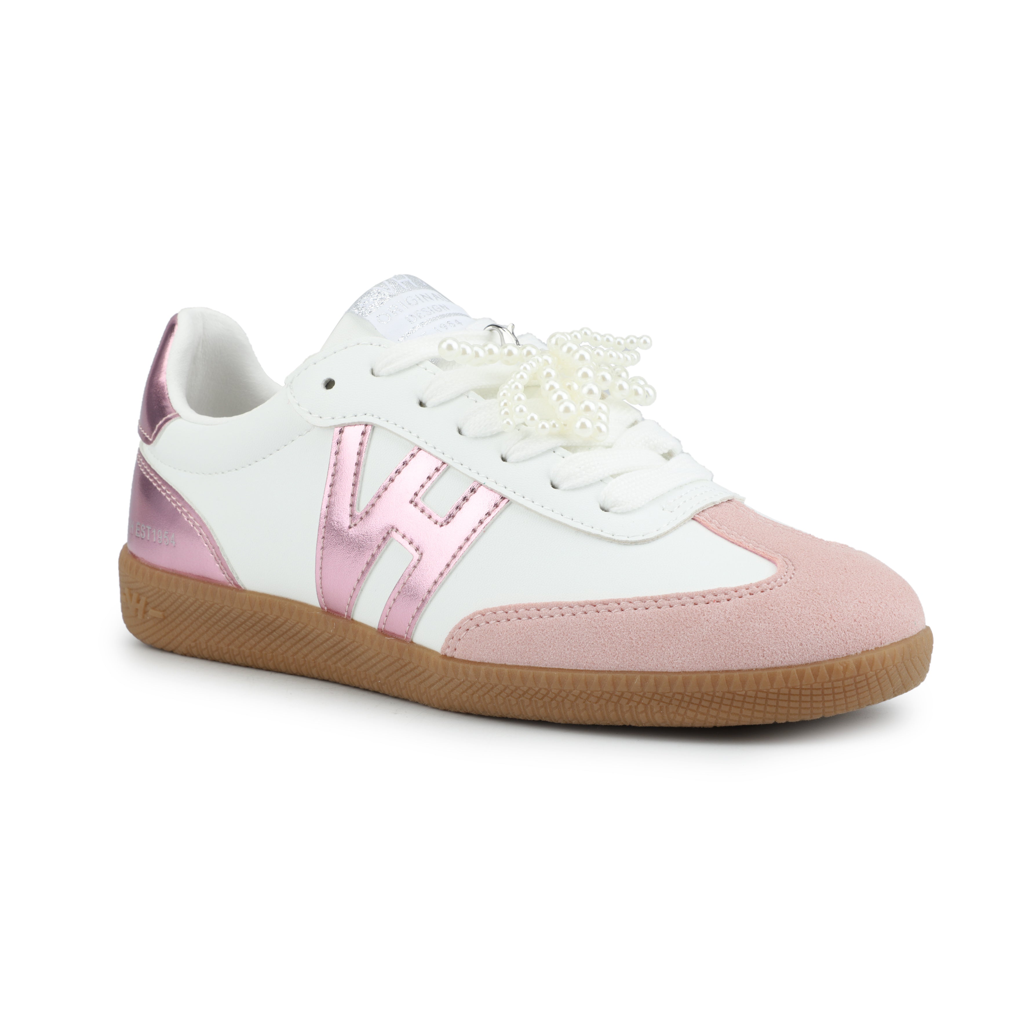 NADIA - WHITE METALLIC PINK