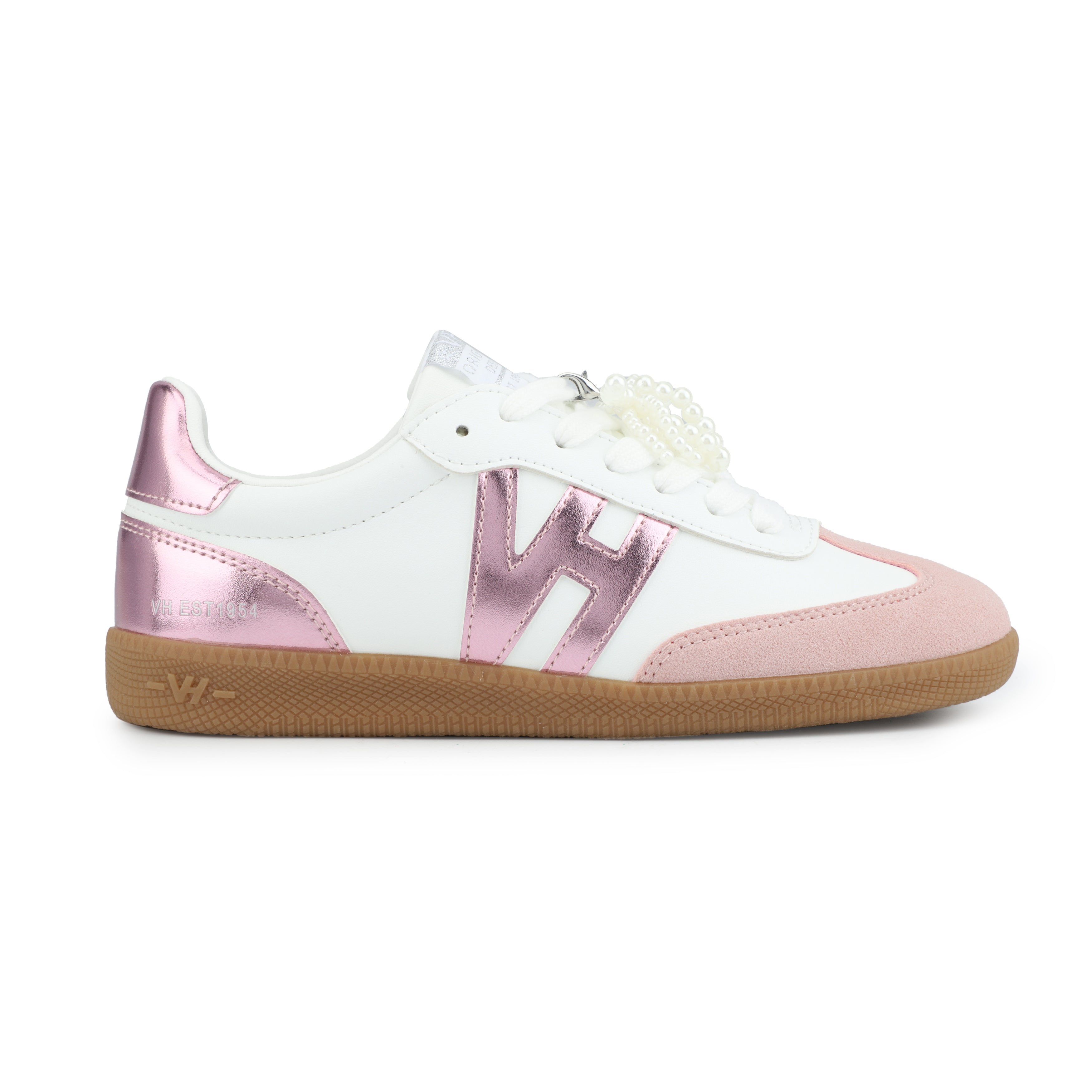NADIA - WHITE METALLIC PINK