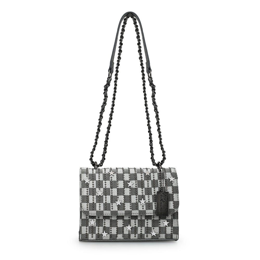 OLIVIA BAG- BLACK CHECKERED