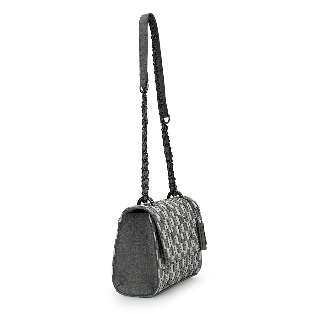 OLIVIA BAG- BLACK CHECKERED