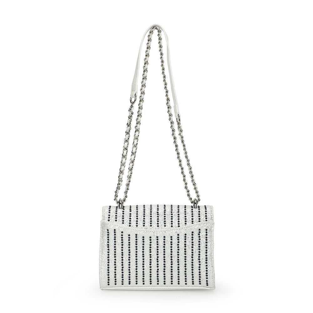 OLIVIA BAG- WHITE/ BLUE